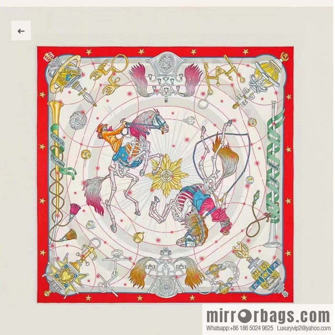 Hermès [Star Chorus] Cashmere Square Towel