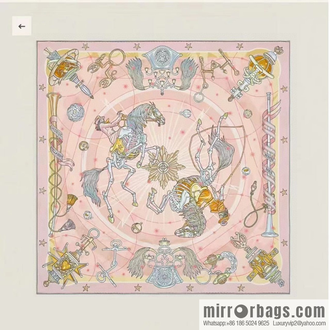 Hermès [Star Chorus] Cashmere Square Towel