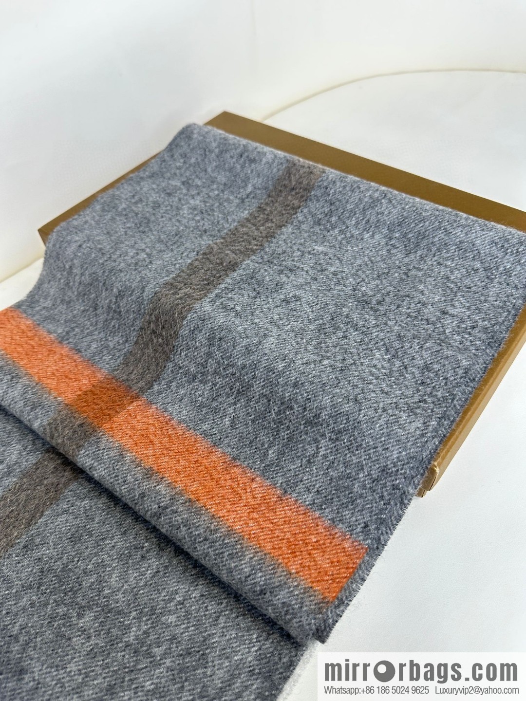 Burberry, classic warhorse logo cashmere scarf