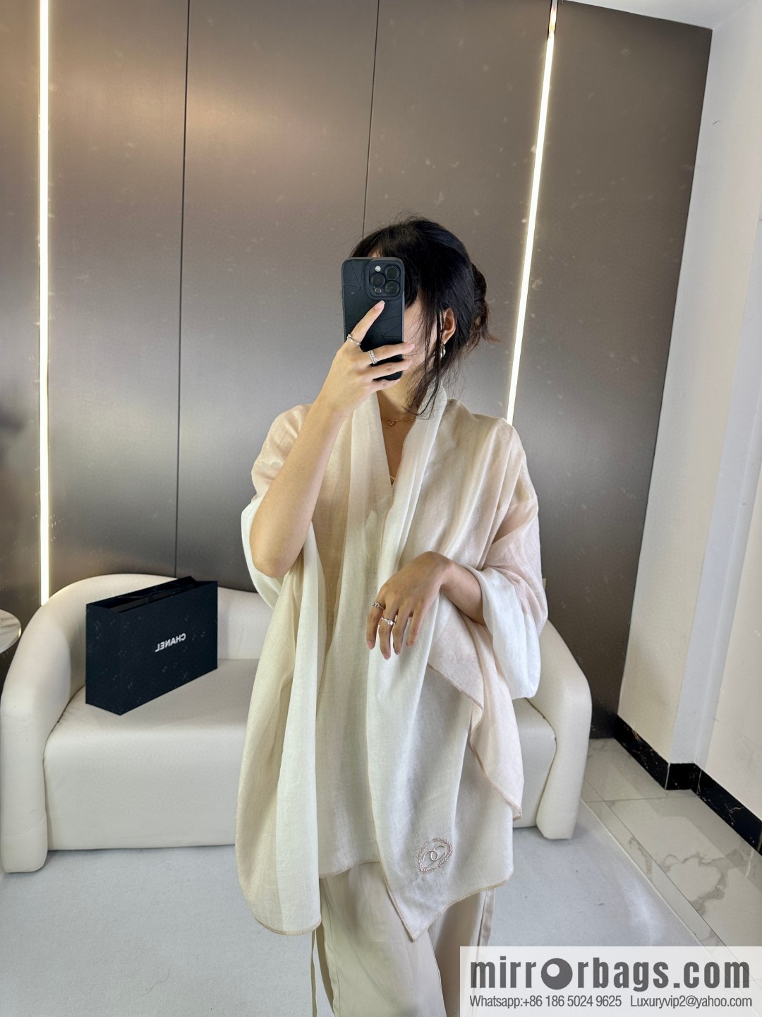 CHANEL 2023 new cashmere scarf