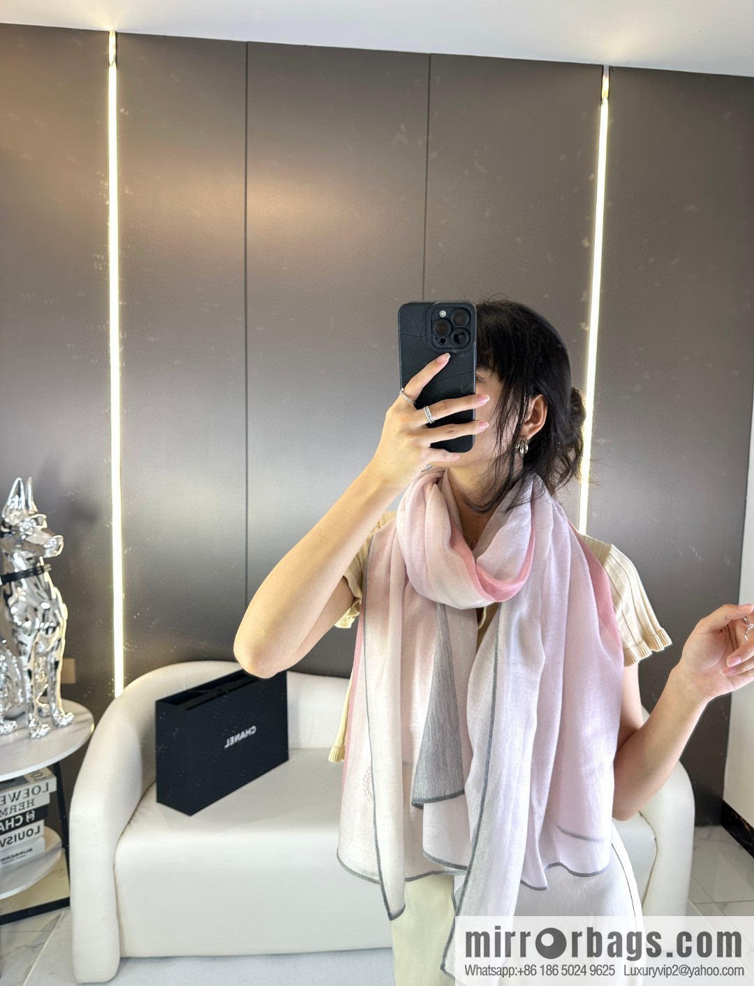 CHANEL 2023 new cashmere scarf