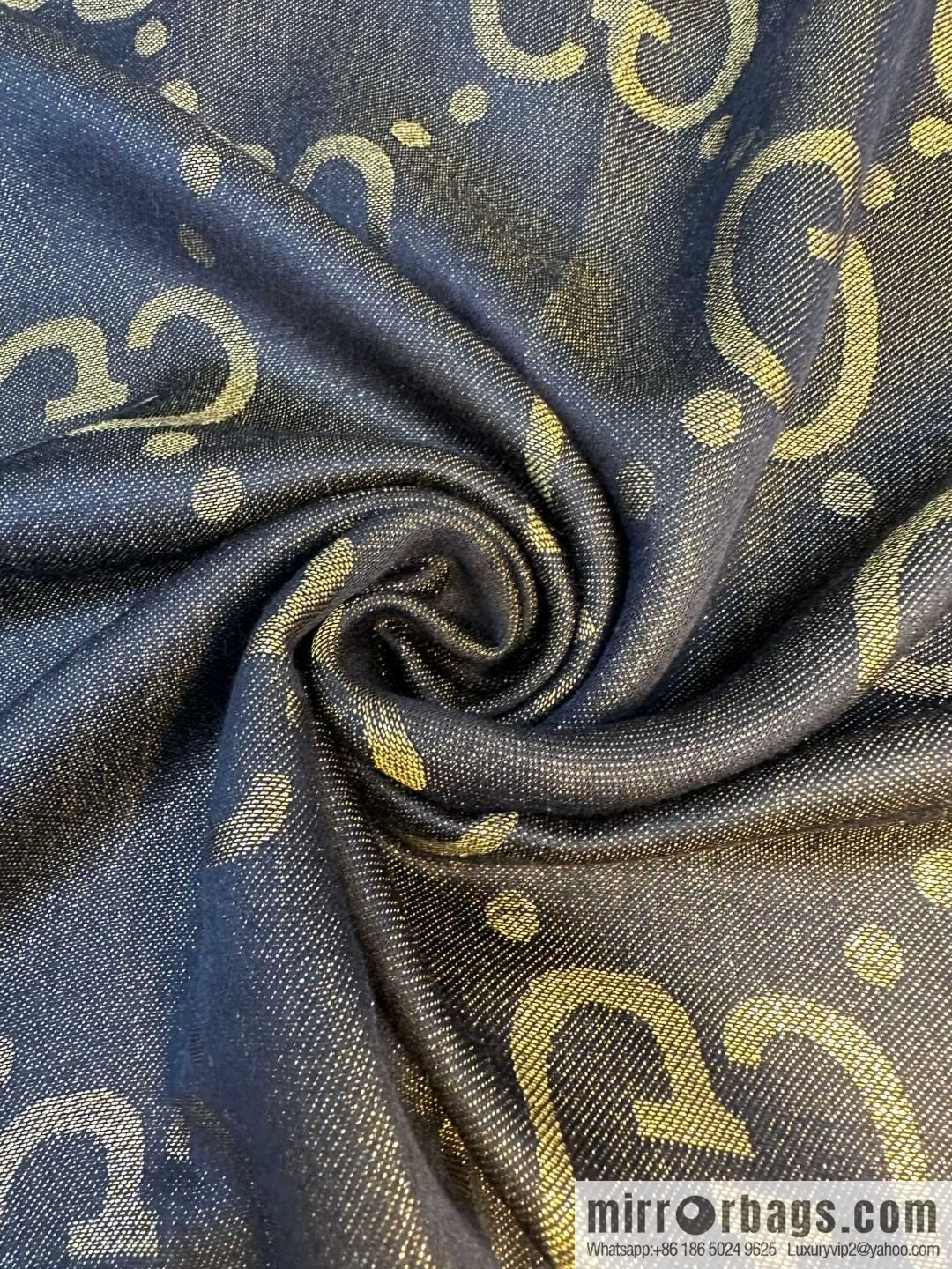 GUCCI GG gold thread jacquard shawl
