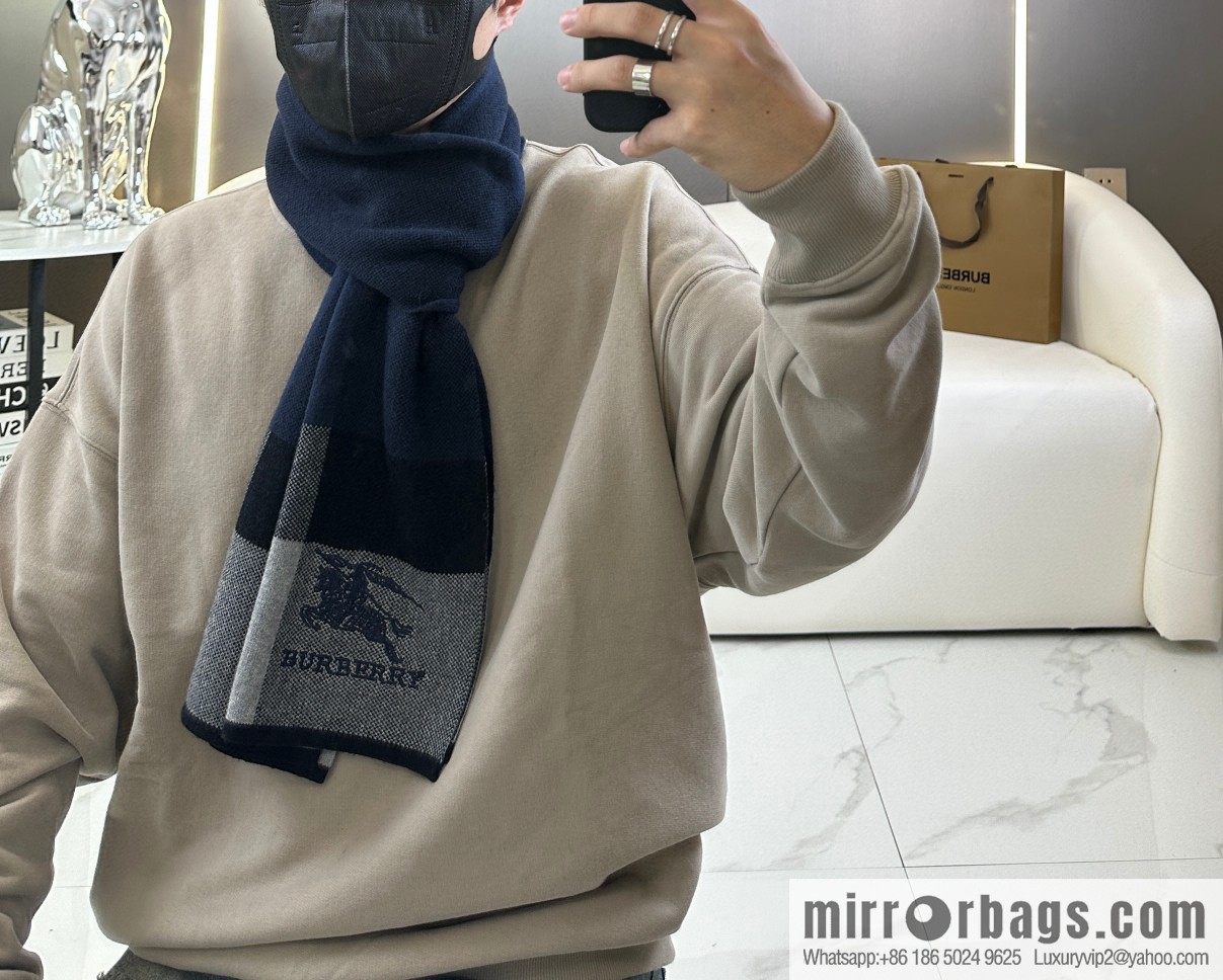 Burberry, classic war horse plaid, knitted cashmere scarf