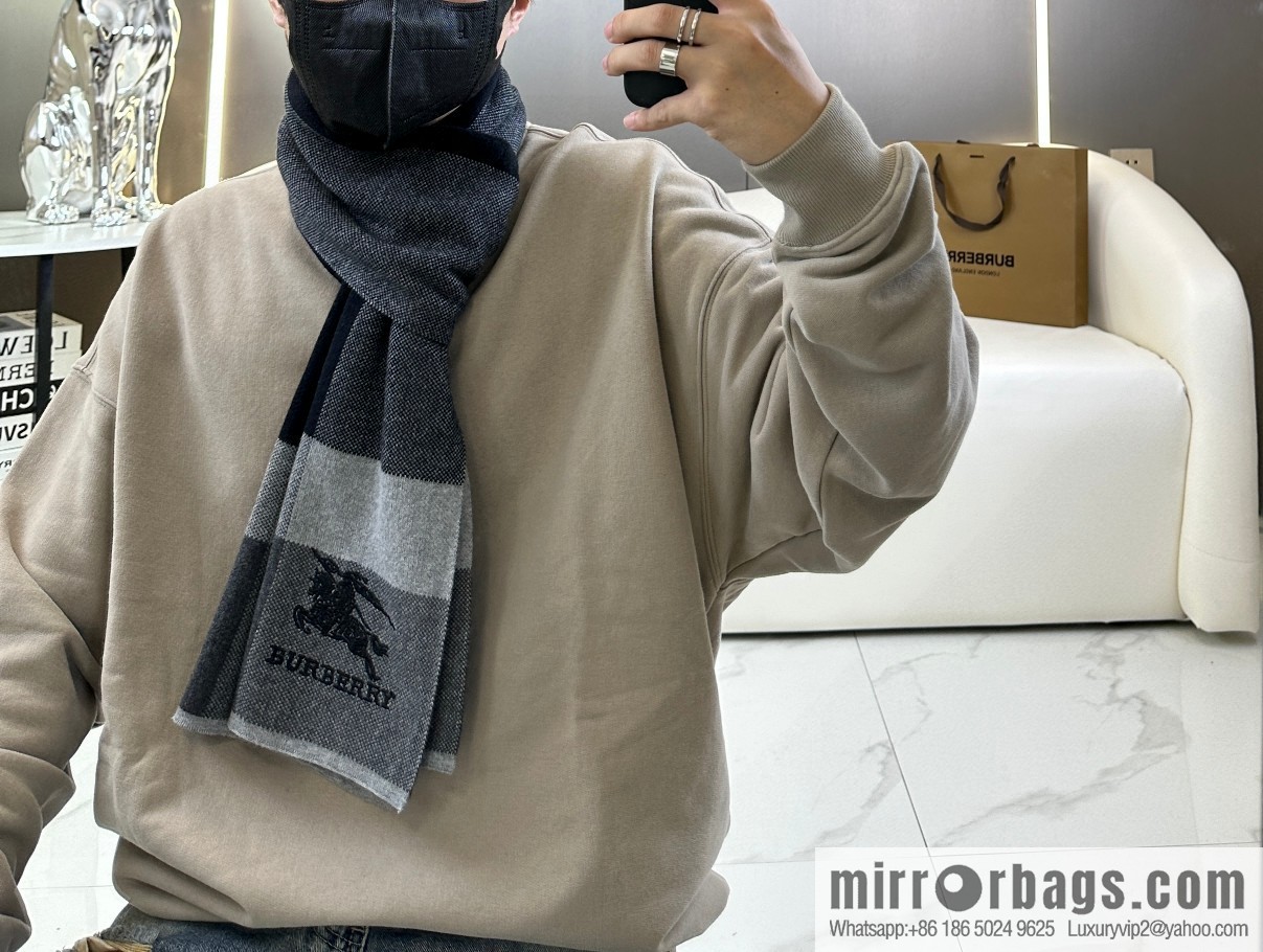 Burberry, classic war horse plaid, knitted cashmere scarf