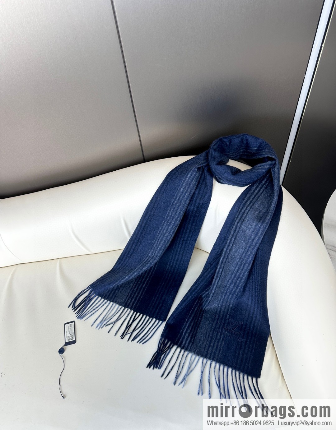 LV classic striped plaid, cashmere scarf