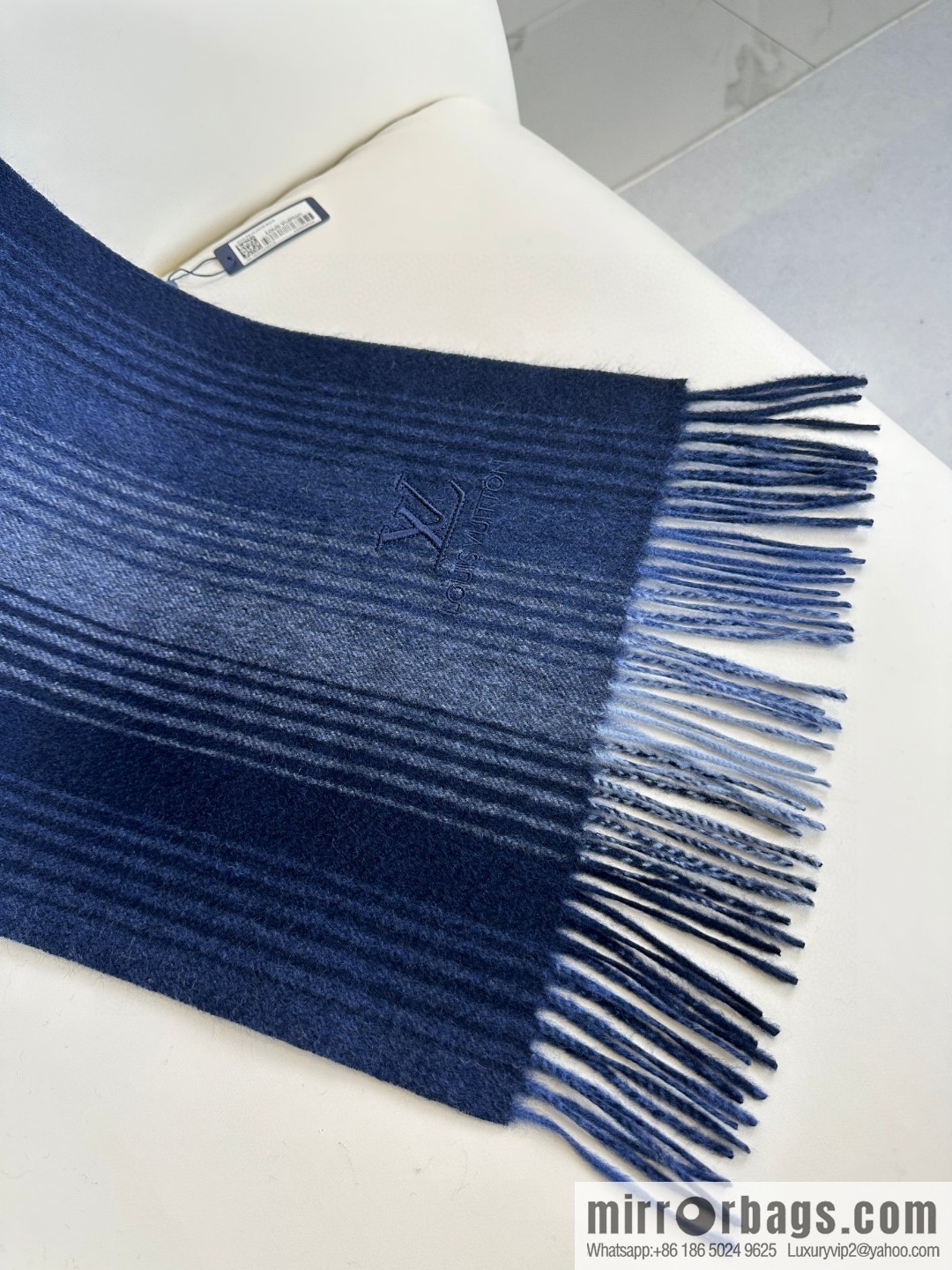 LV classic striped plaid, cashmere scarf