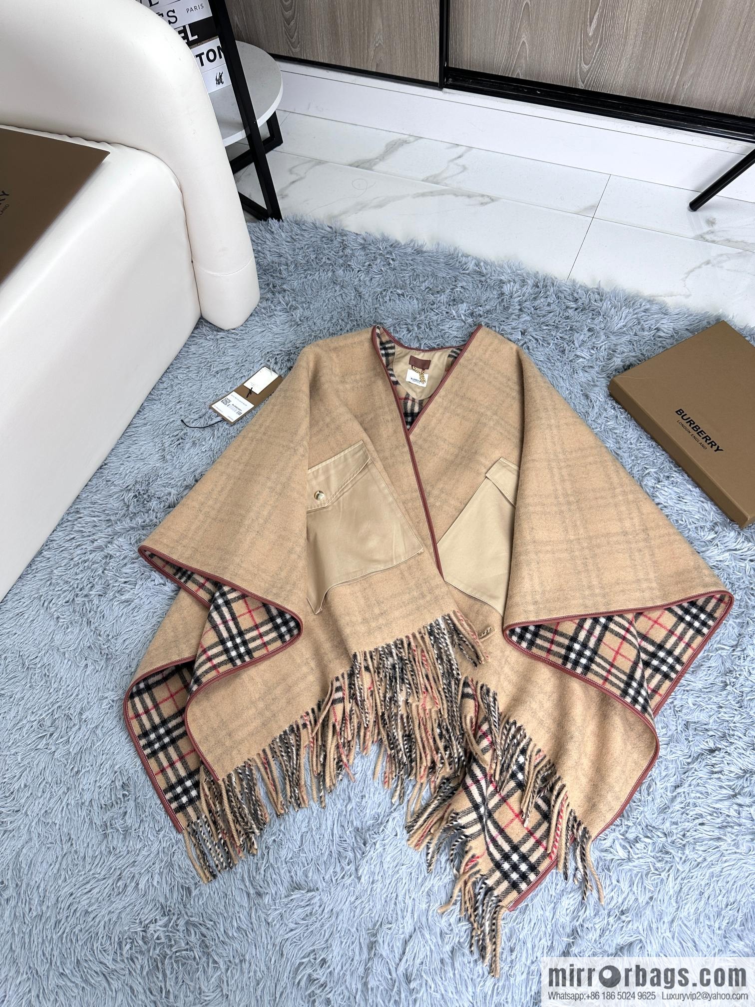 Burberry, limited edition cape shawl