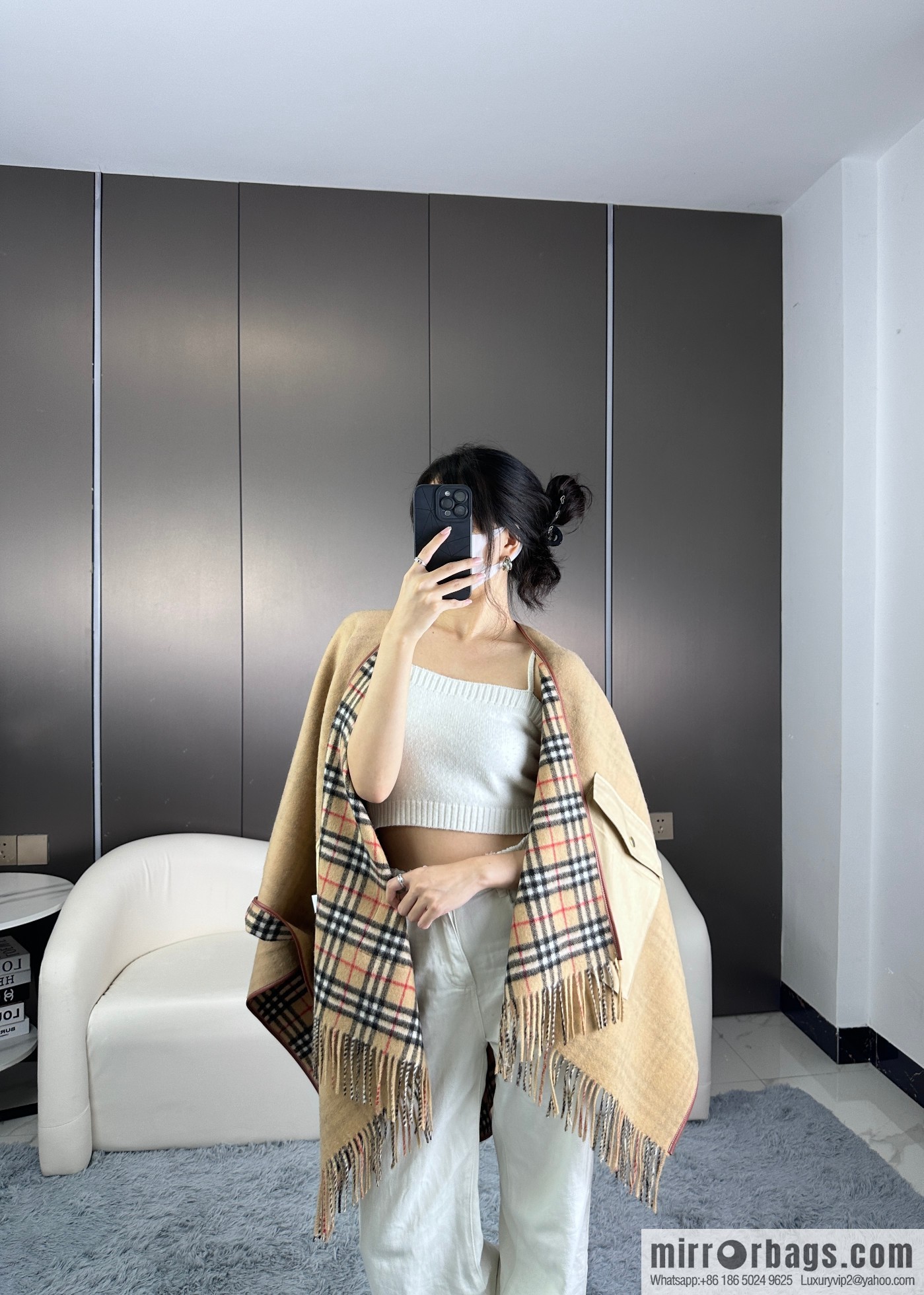 Burberry, limited edition cape shawl