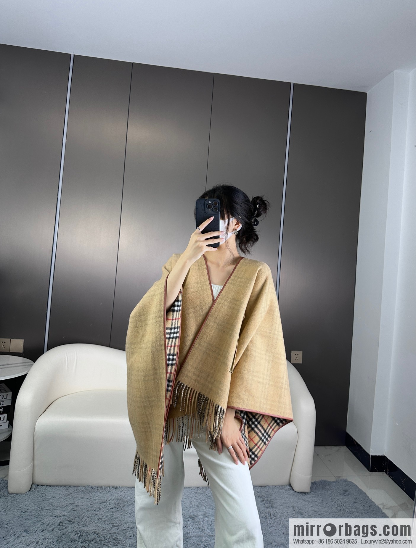 Burberry, limited edition cape shawl