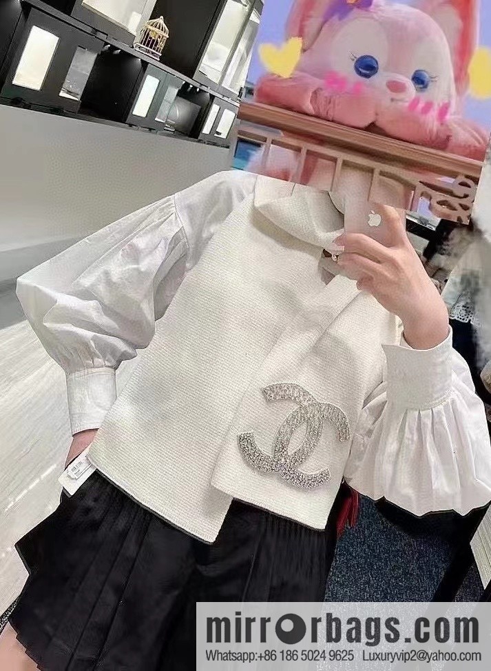 Chanel Premium Handmade Rhinestone Scarf Full of Diamonds