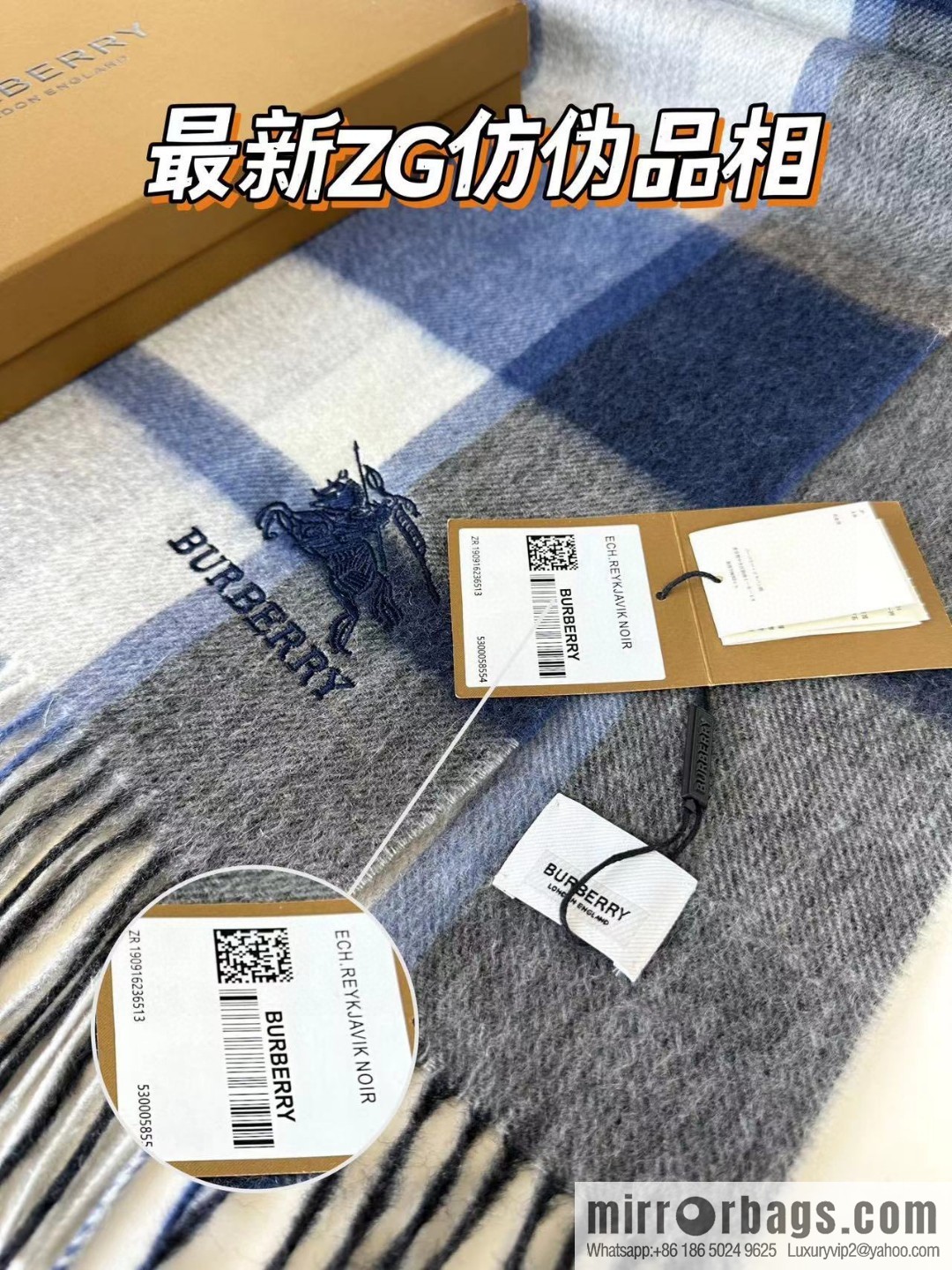 Burberry Burberry 2023 latest [Classic Plaid War Horse] unisex couple scarf