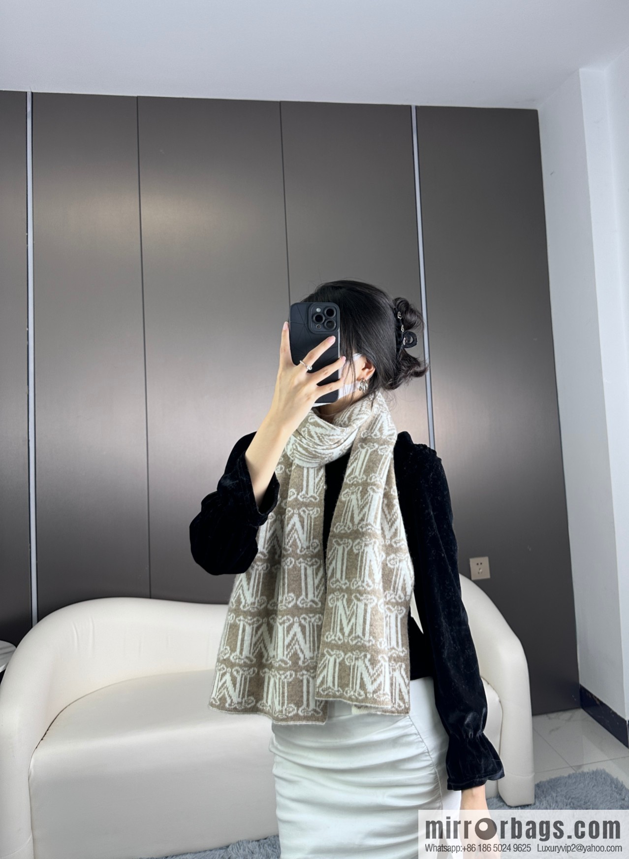 Max Mara Replica Luxury Handbag GZ Latest M Knitted Cashmere Towel