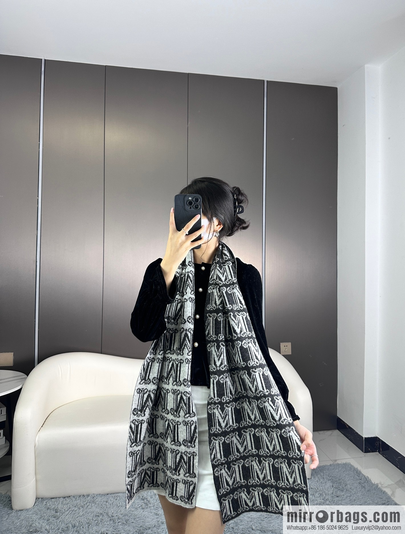 Max Mara Replica Luxury Handbag GZ Latest M Knitted Cashmere Towel