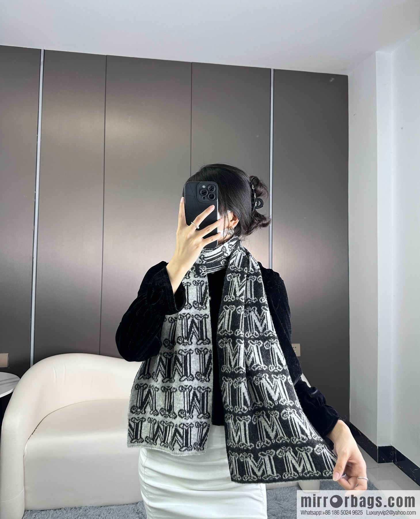 Max Mara Replica Luxury Handbag GZ Latest M Knitted Cashmere Towel