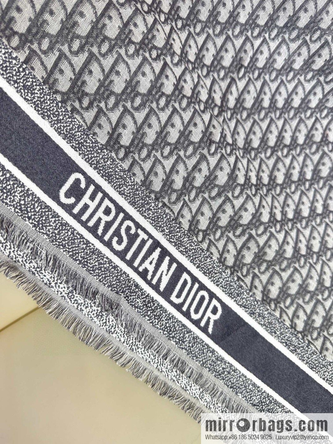 DIOR Oblique print shawl