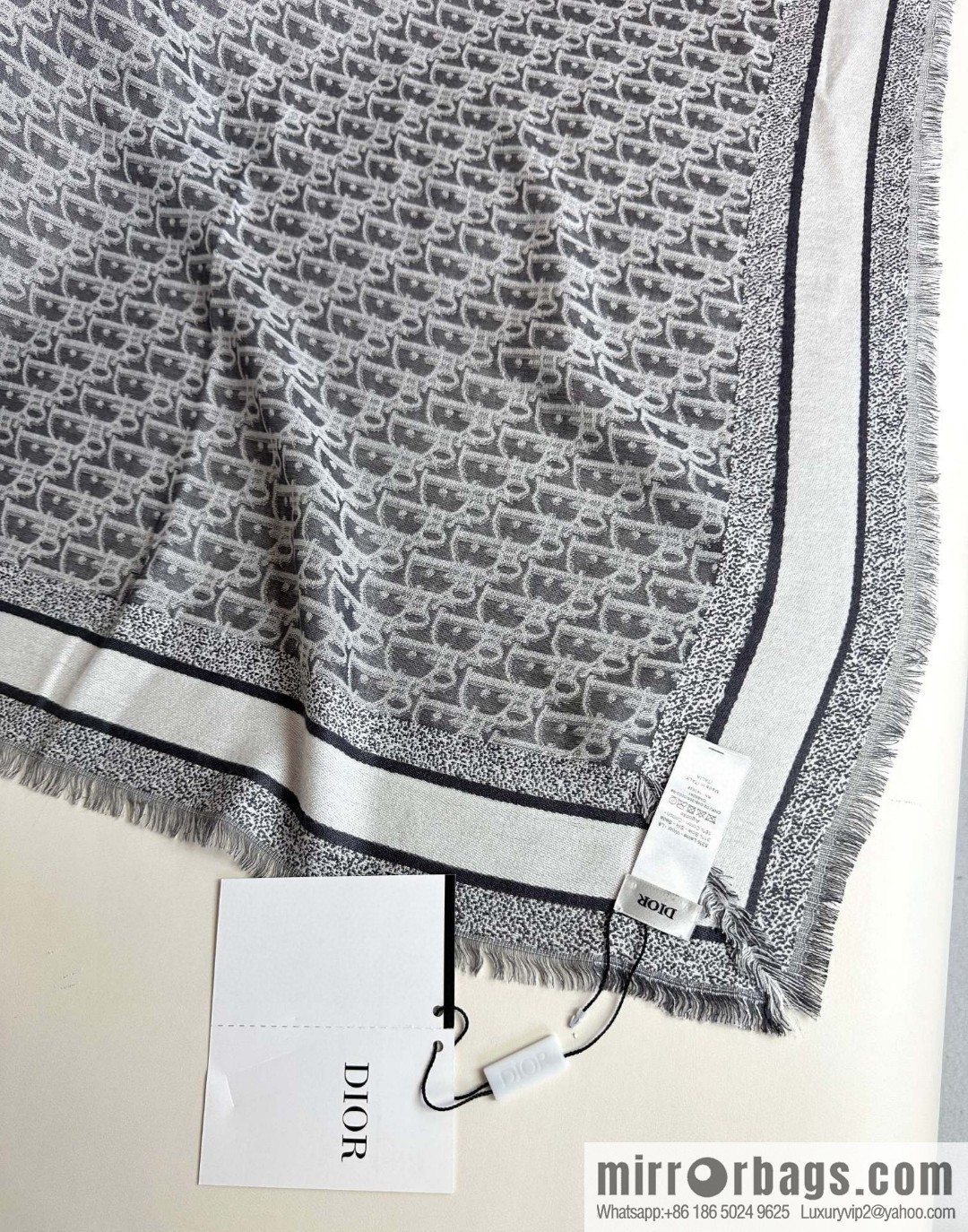 DIOR Oblique print shawl