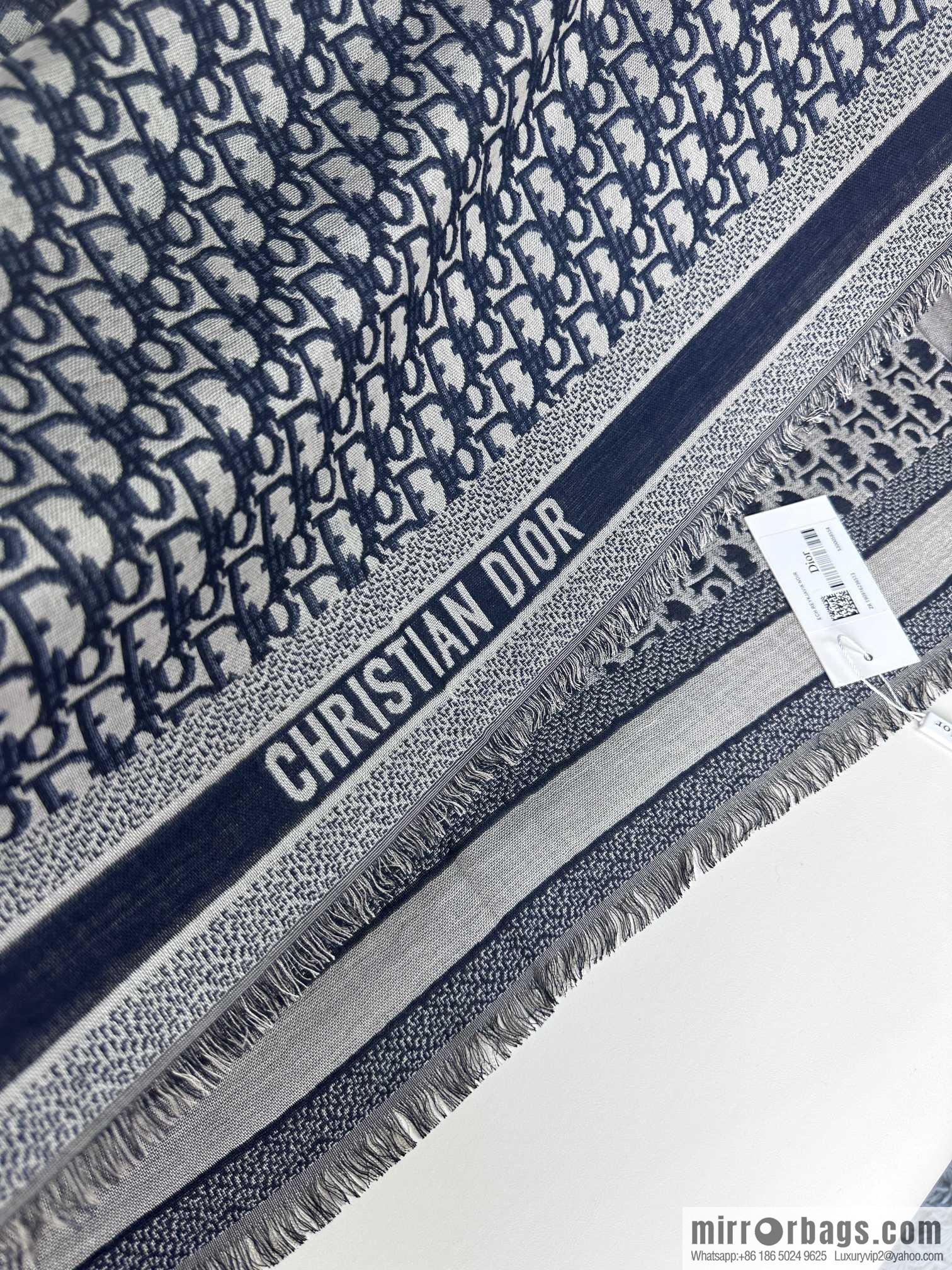 DIOR Classic Letter Jacquard Shawl