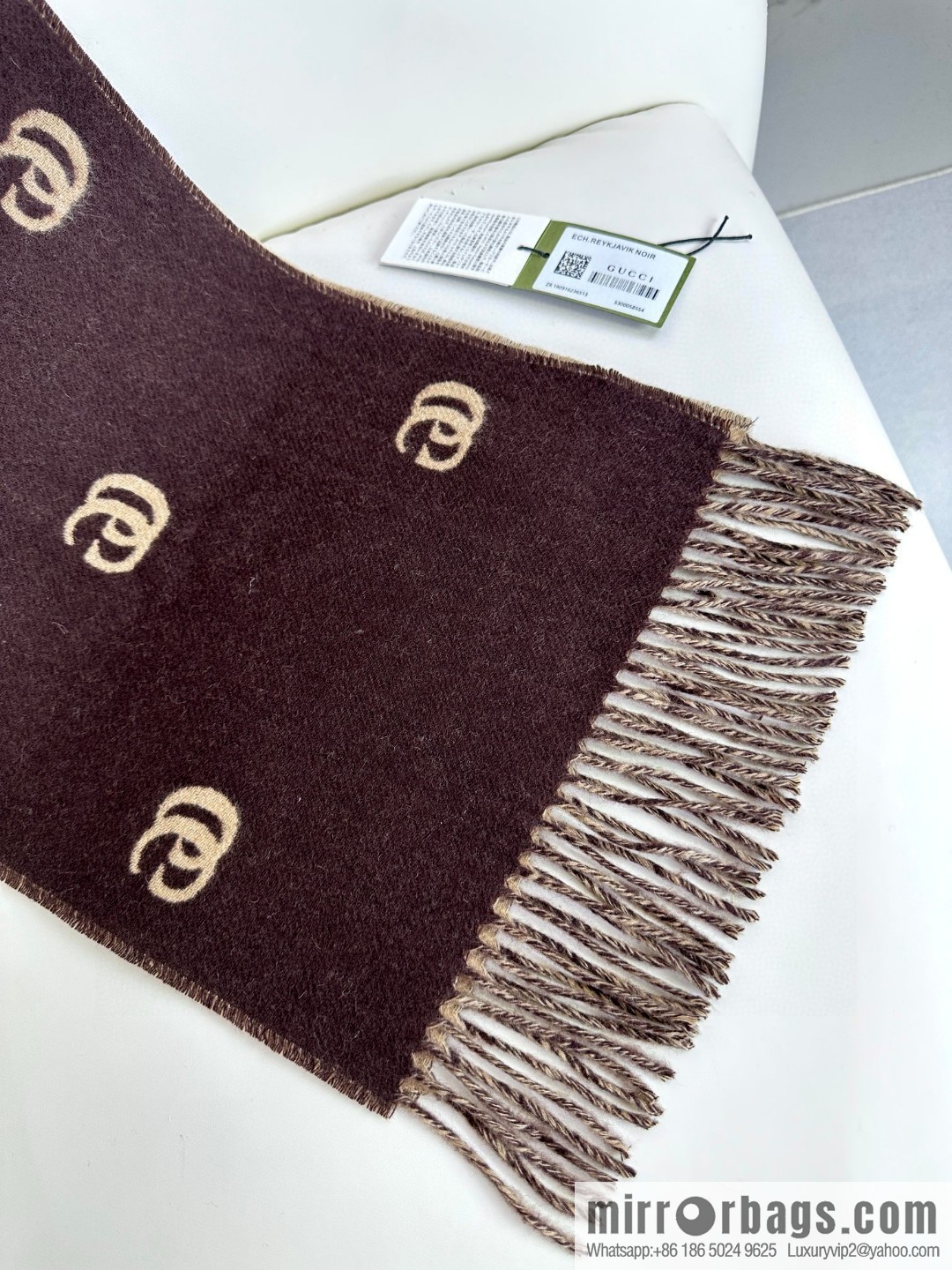 GUCCI 2023 new GG logo, the latest double-sided scarf