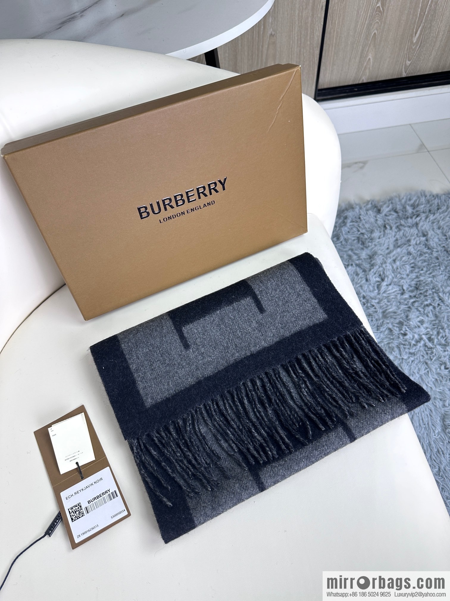 Burberry 2023 new double-sided cashmere scarf