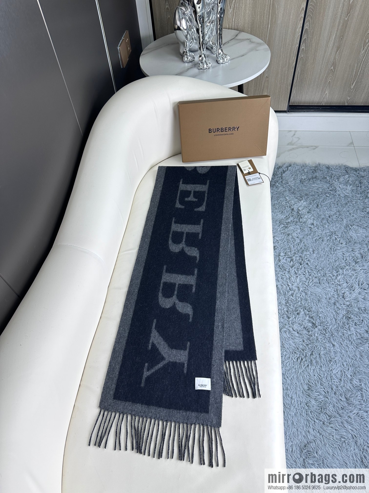 Burberry 2023 new double-sided cashmere scarf