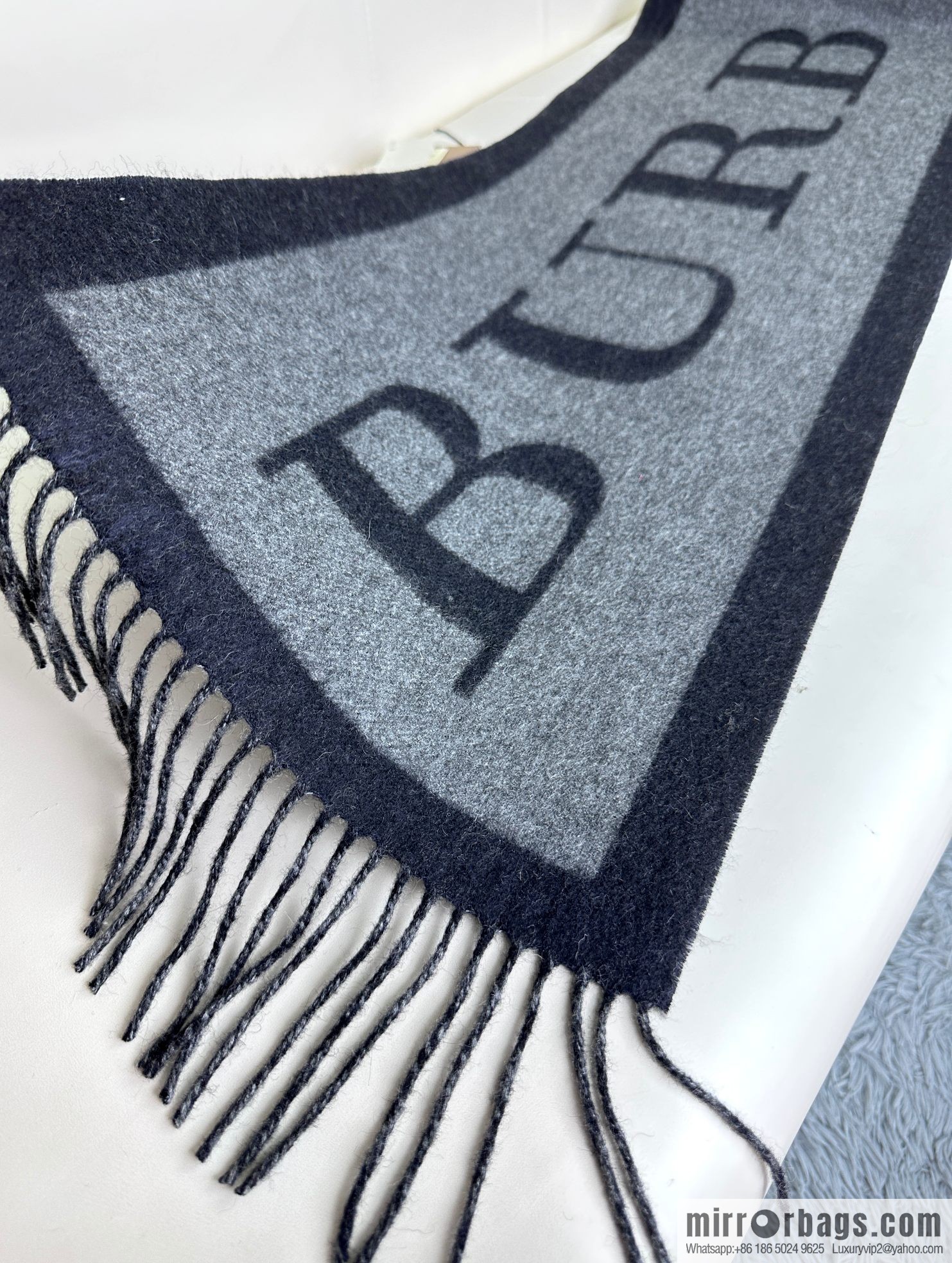 Burberry 2023 new double-sided cashmere scarf