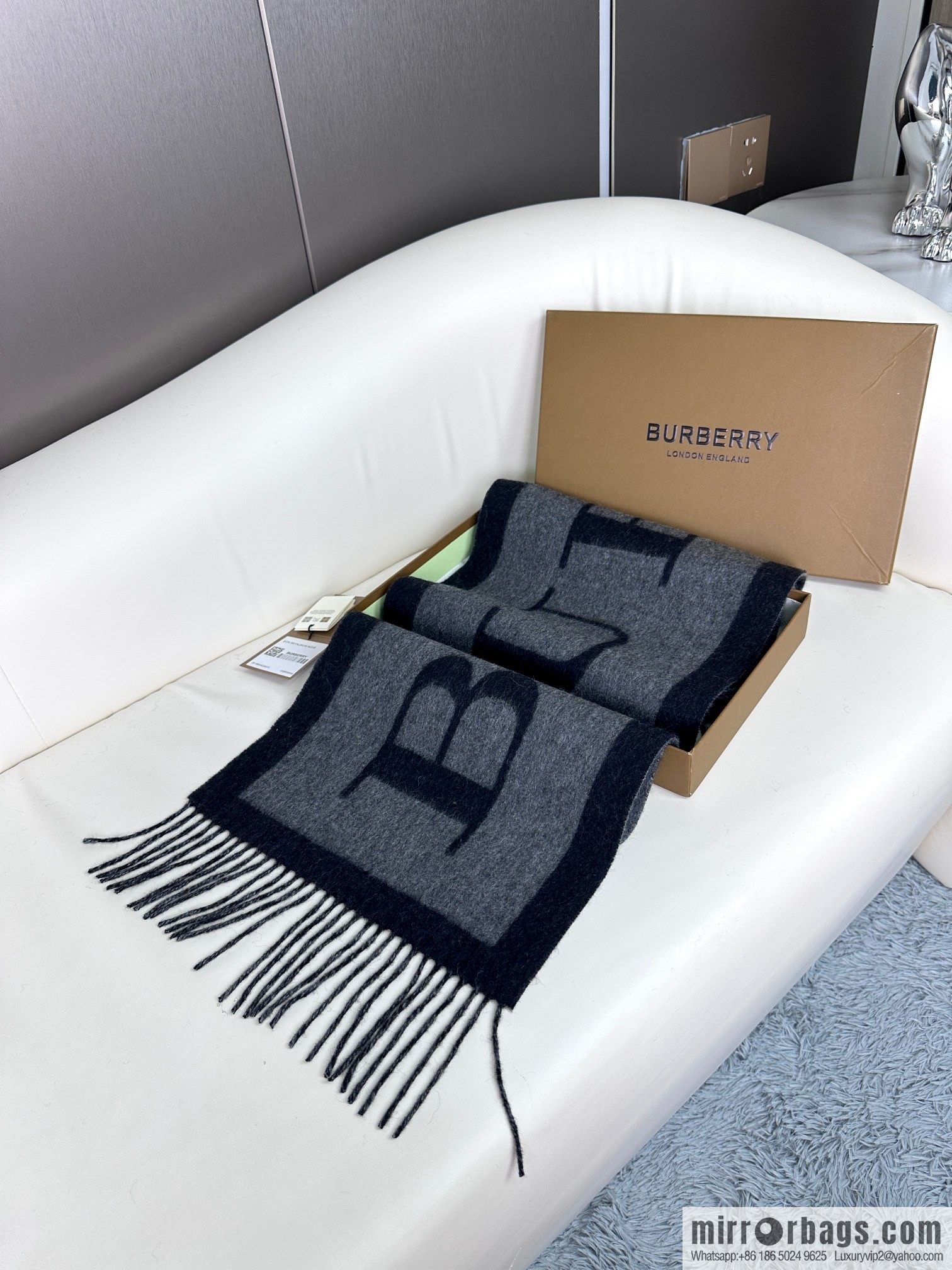 Burberry 2023 new double-sided cashmere scarf
