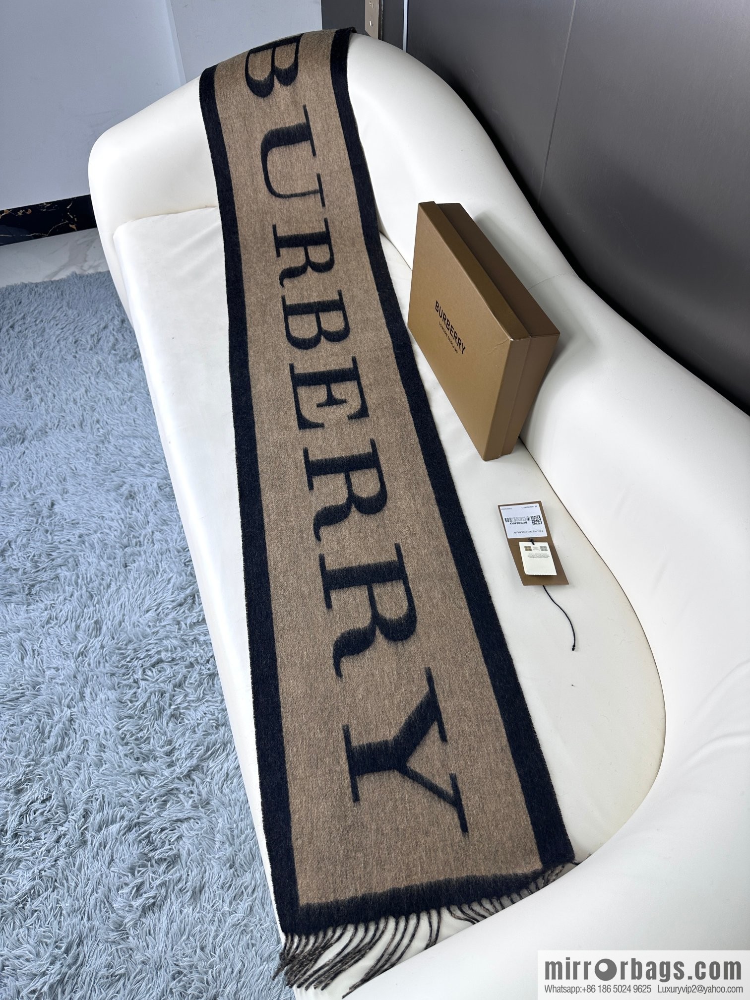 Burberry 2023 new double-sided cashmere scarf