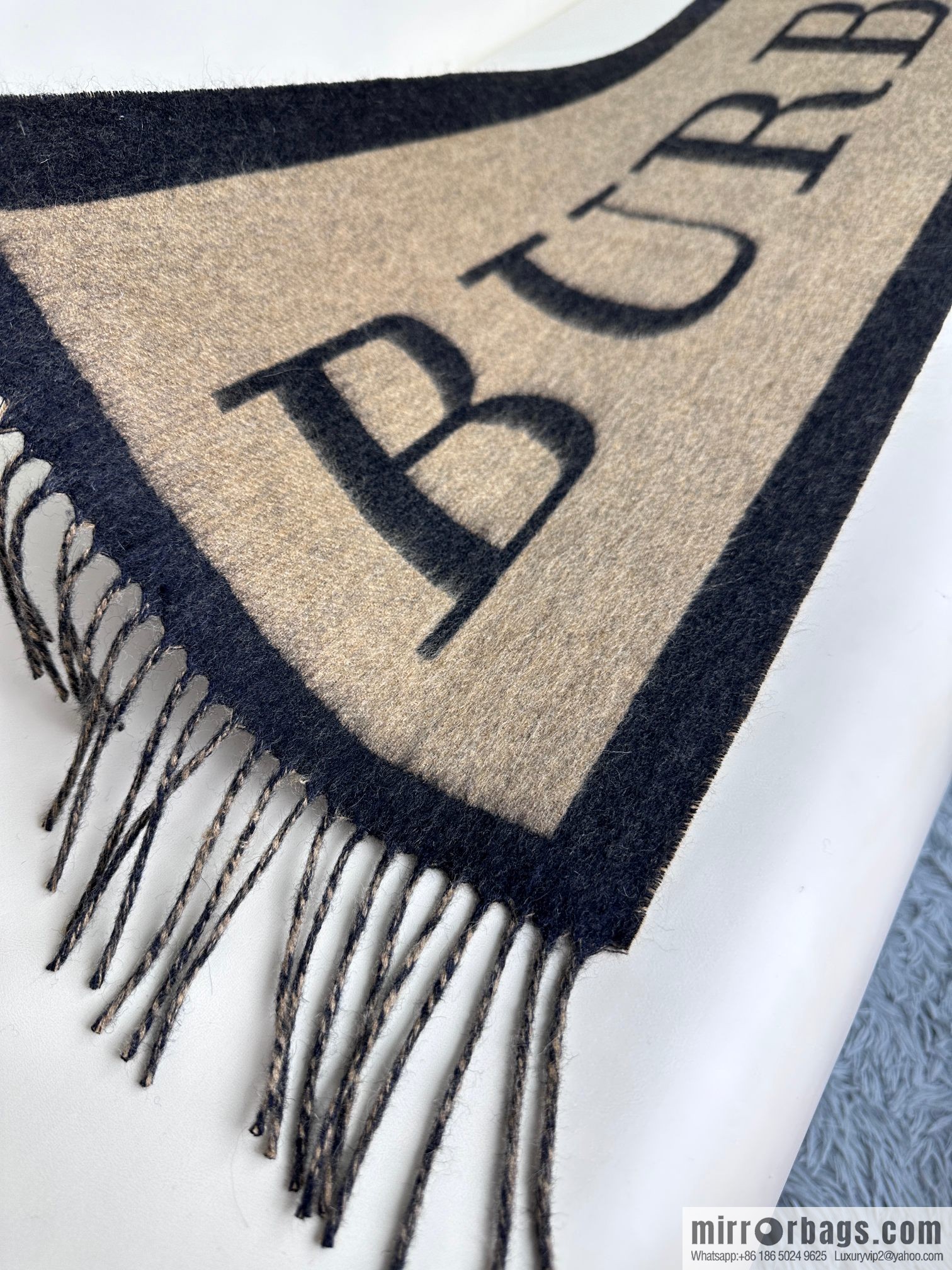 Burberry 2023 new double-sided cashmere scarf