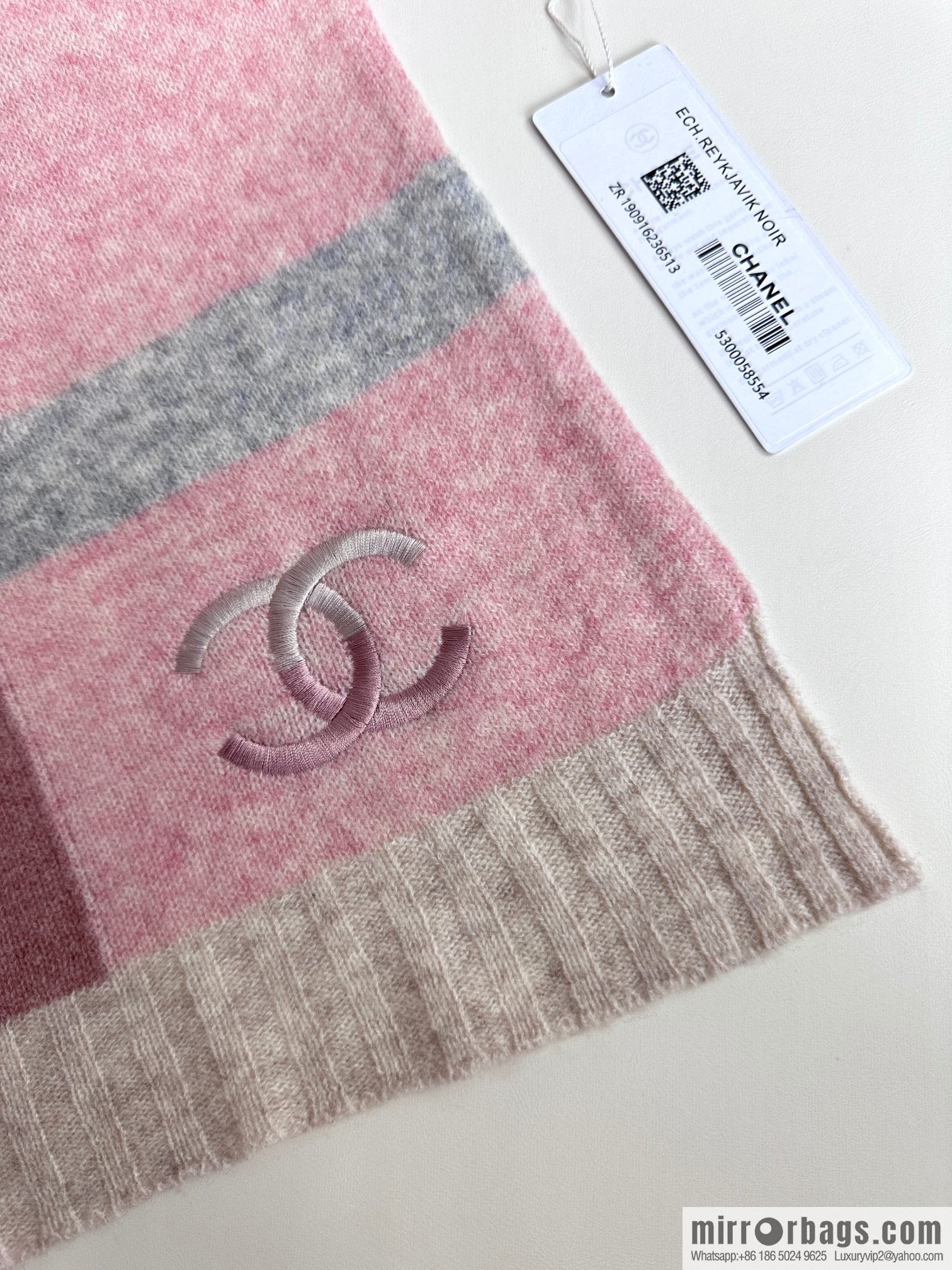 CHANEL 2023 new cashmere knitted scarf
