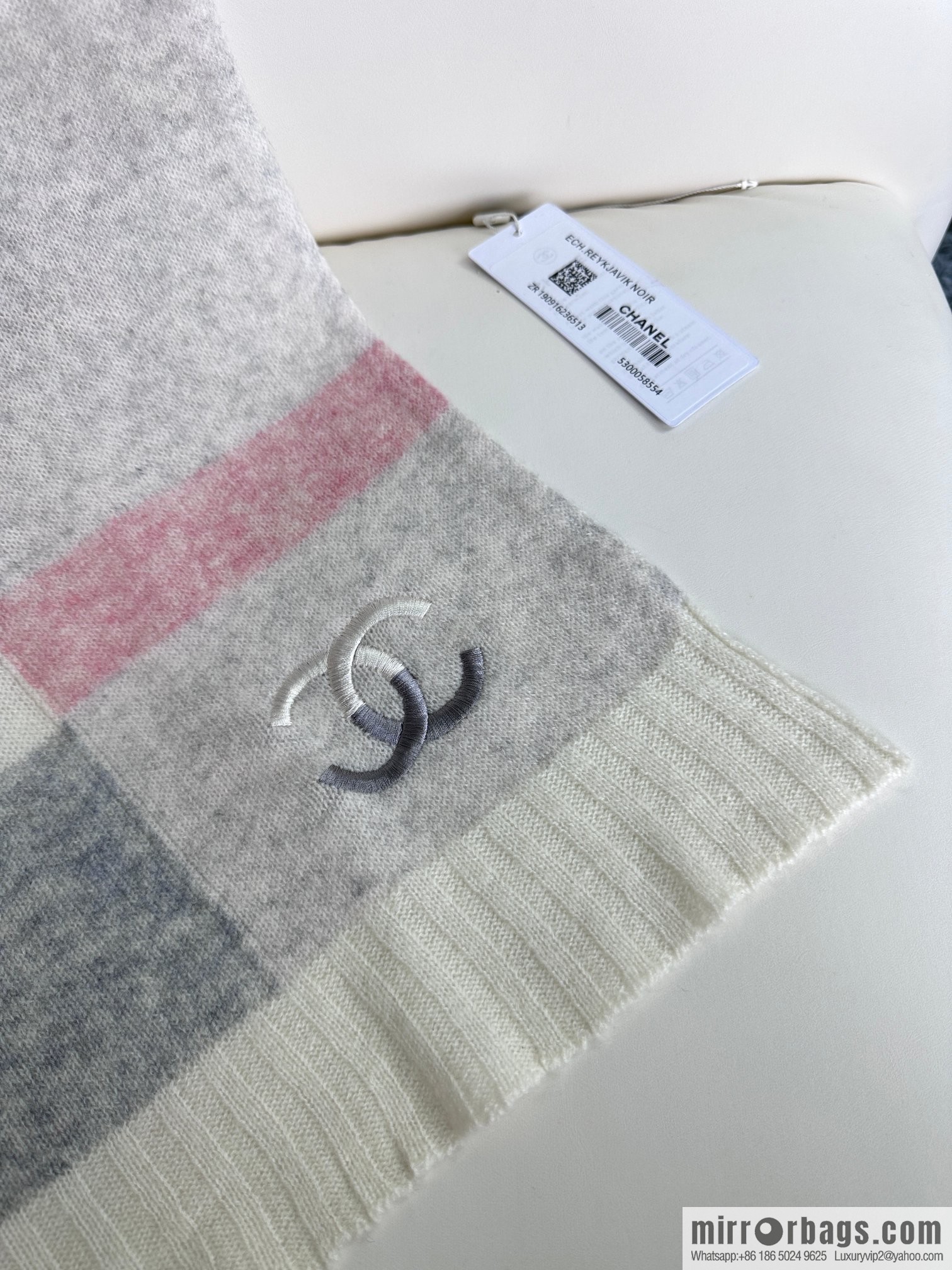 CHANEL 2023 new cashmere knitted scarf