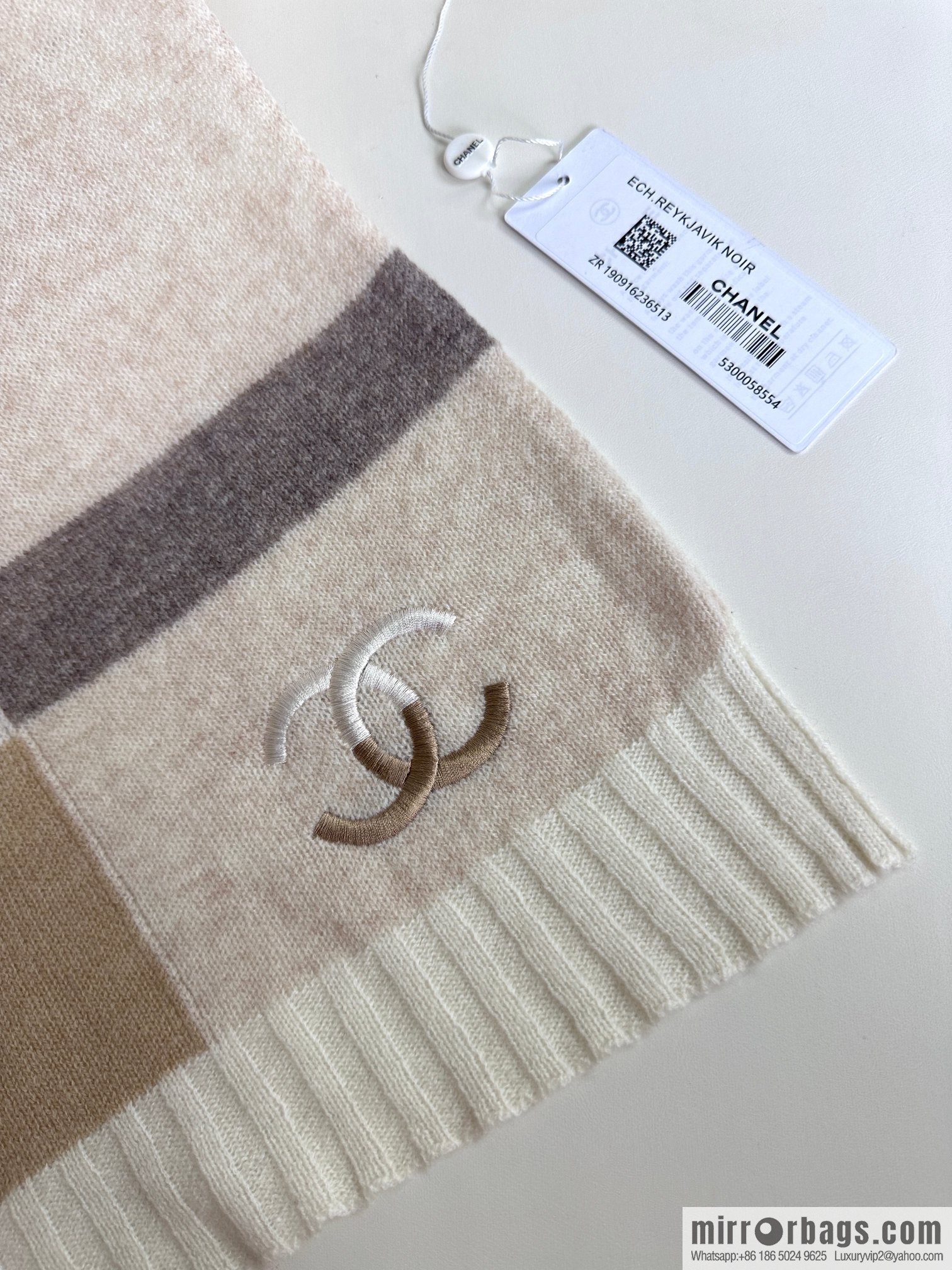 CHANEL 2023 new cashmere knitted scarf