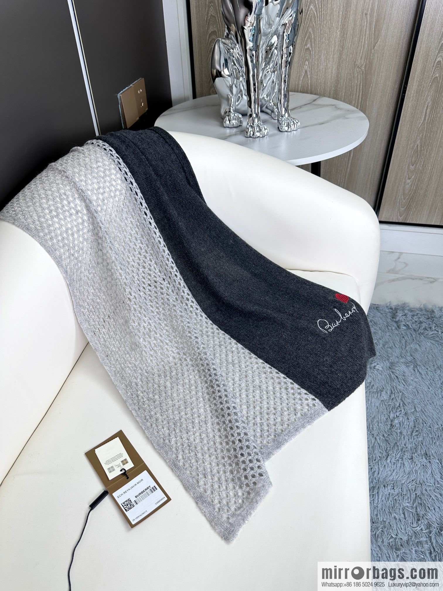 Burberry, Knitted Cashmere Scarf