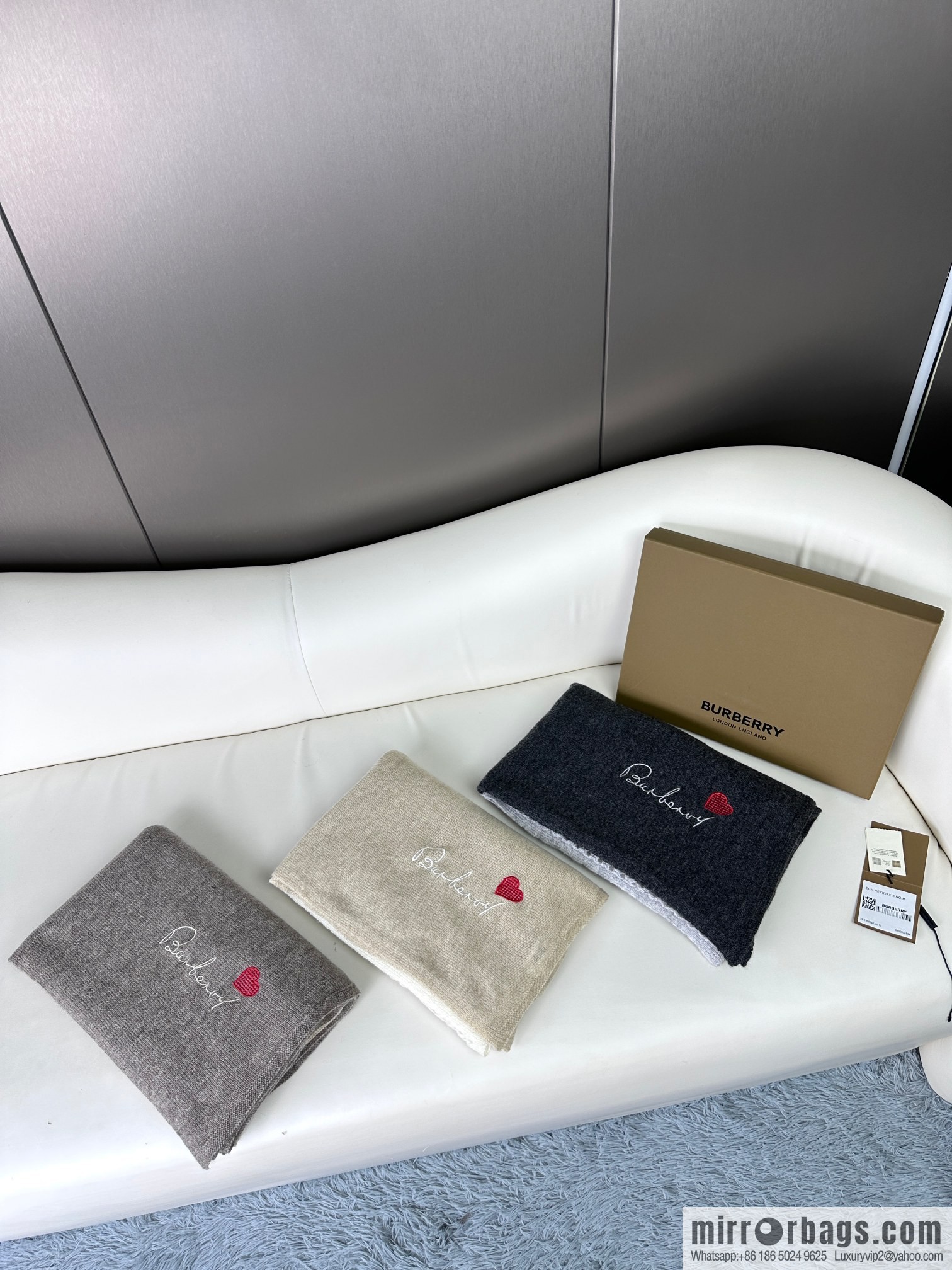 Burberry, Knitted Cashmere Scarf
