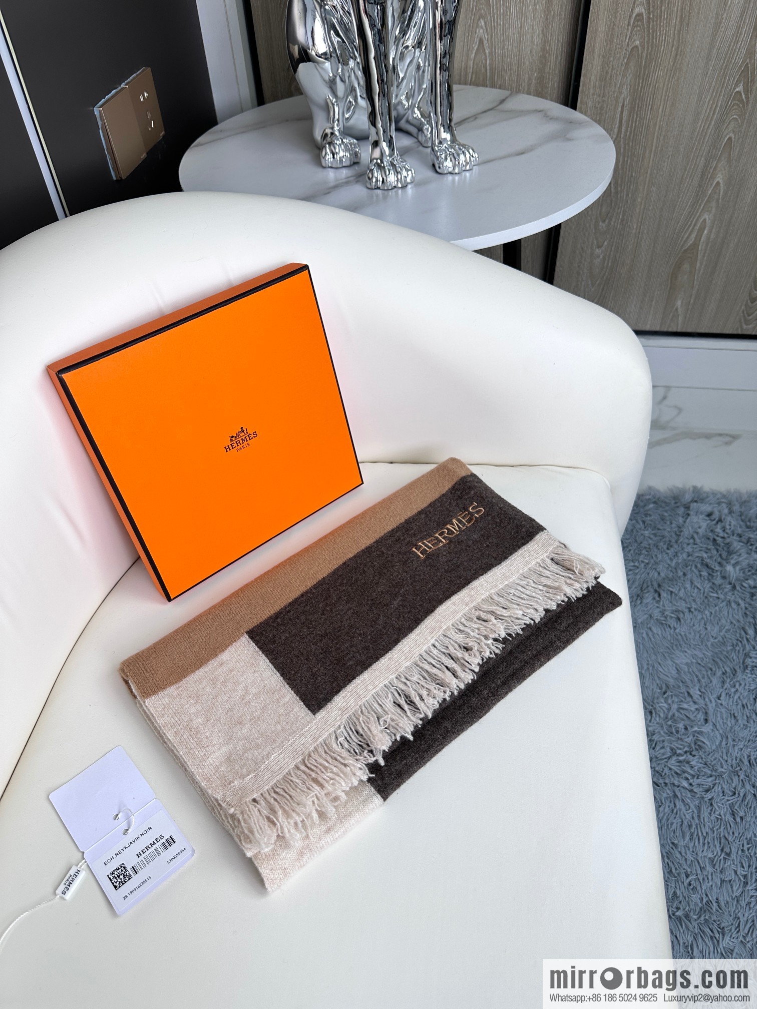 Hermes Hermès 2023 new cashmere knitted scarf