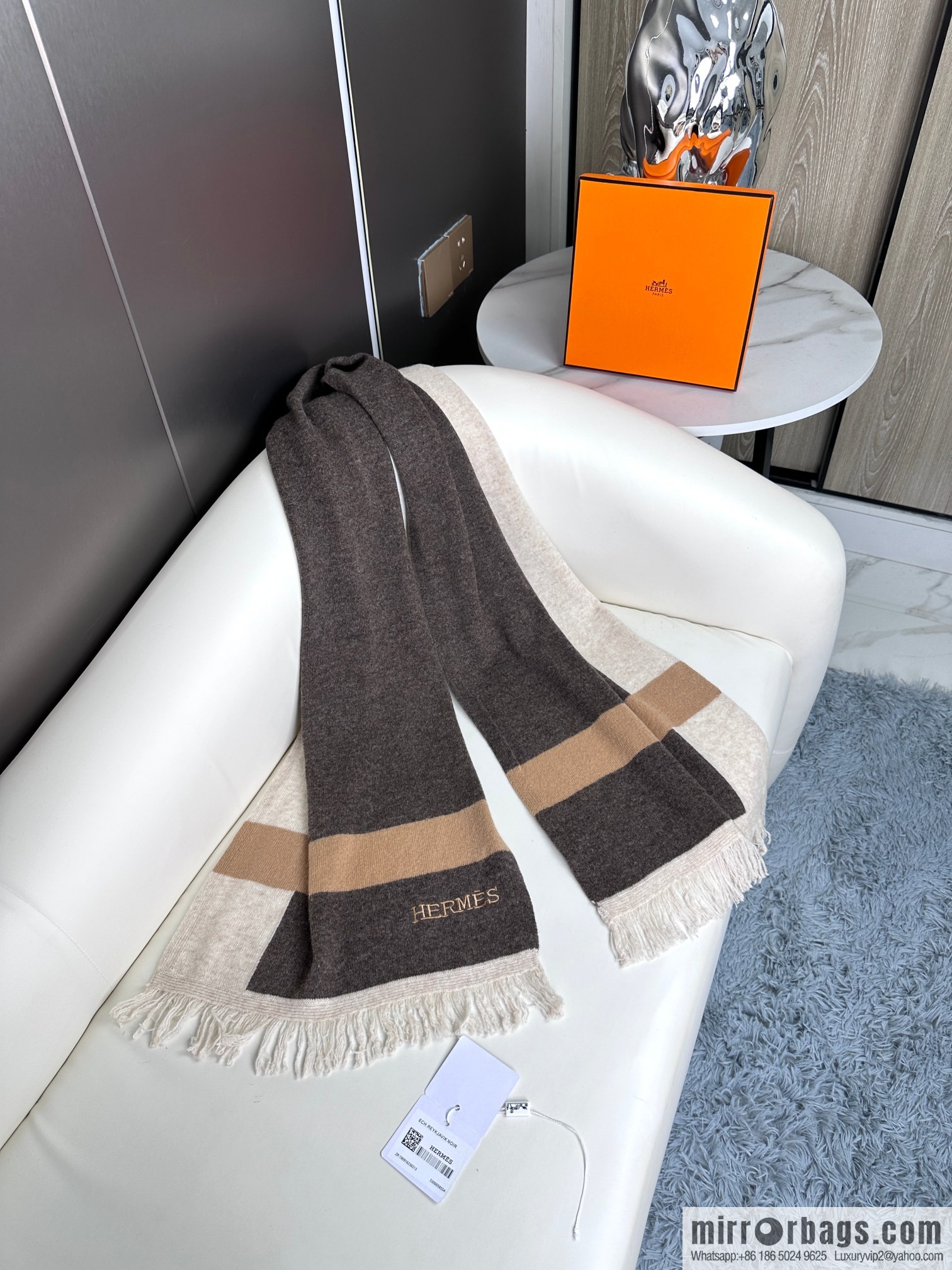 Hermes Hermès 2023 new cashmere knitted scarf