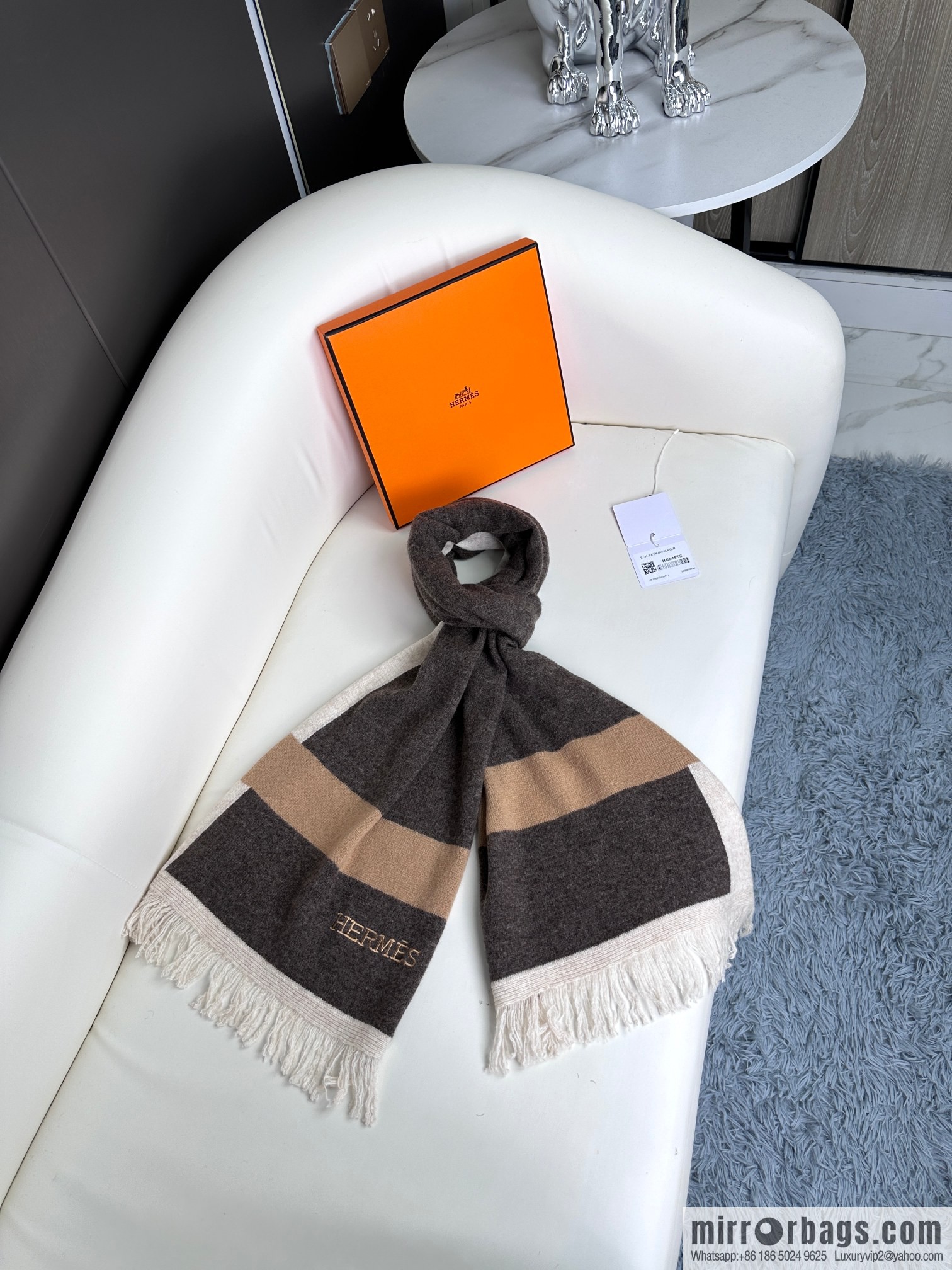 Hermes Hermès 2023 new cashmere knitted scarf