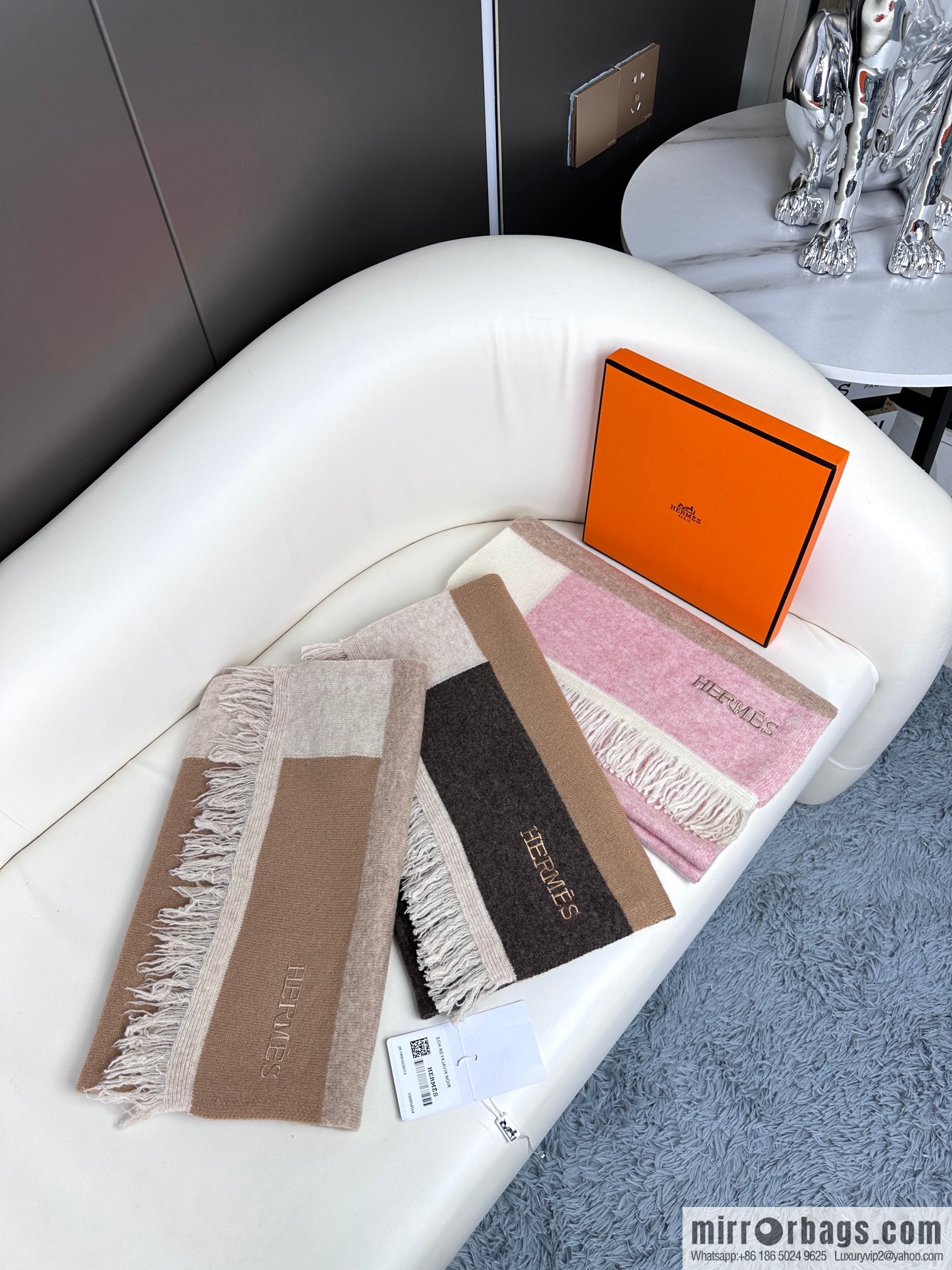 Hermes Hermès 2023 new cashmere knitted scarf