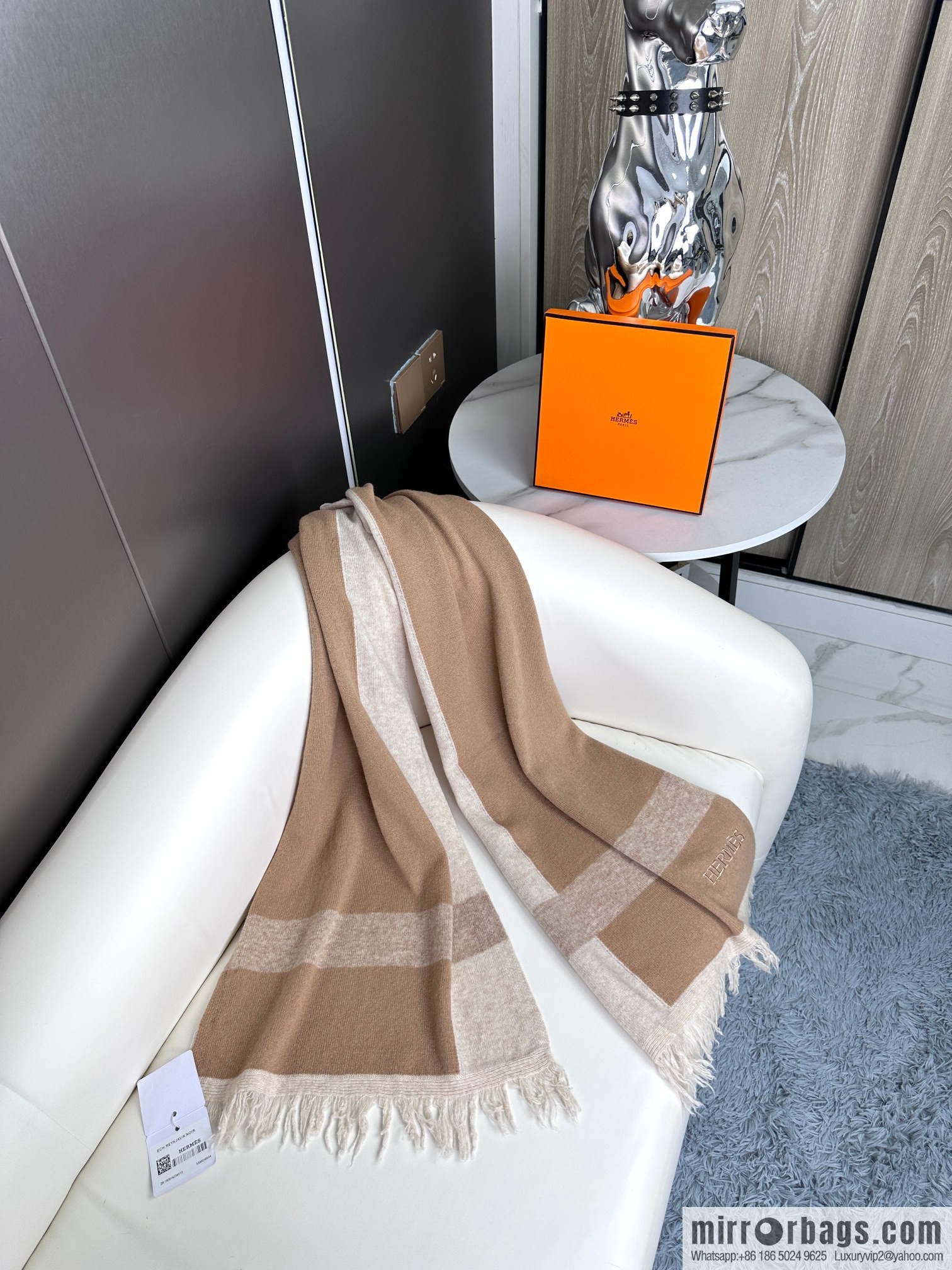 Hermes Hermès 2023 new cashmere knitted scarf