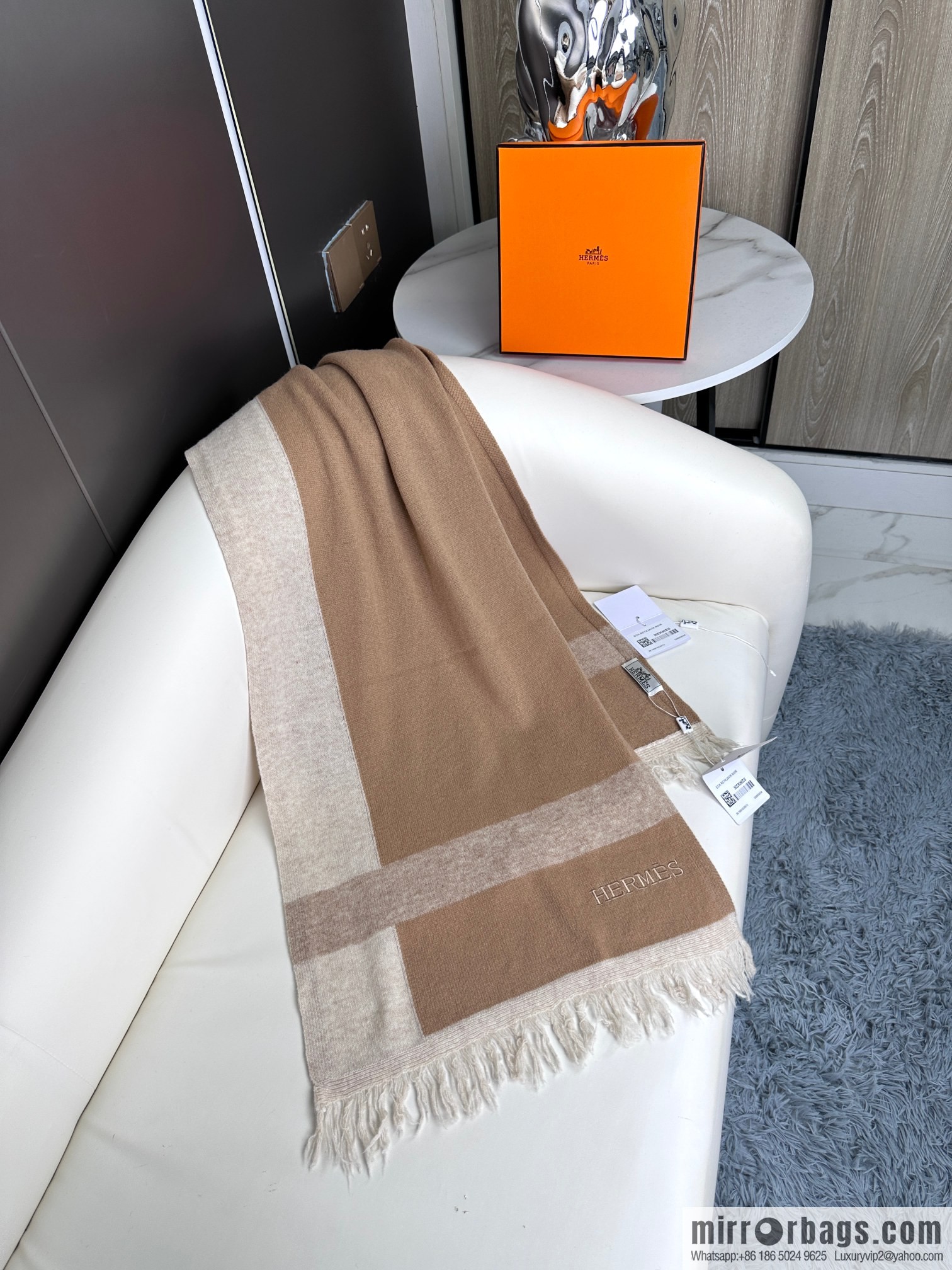 Hermes Hermès 2023 new cashmere knitted scarf