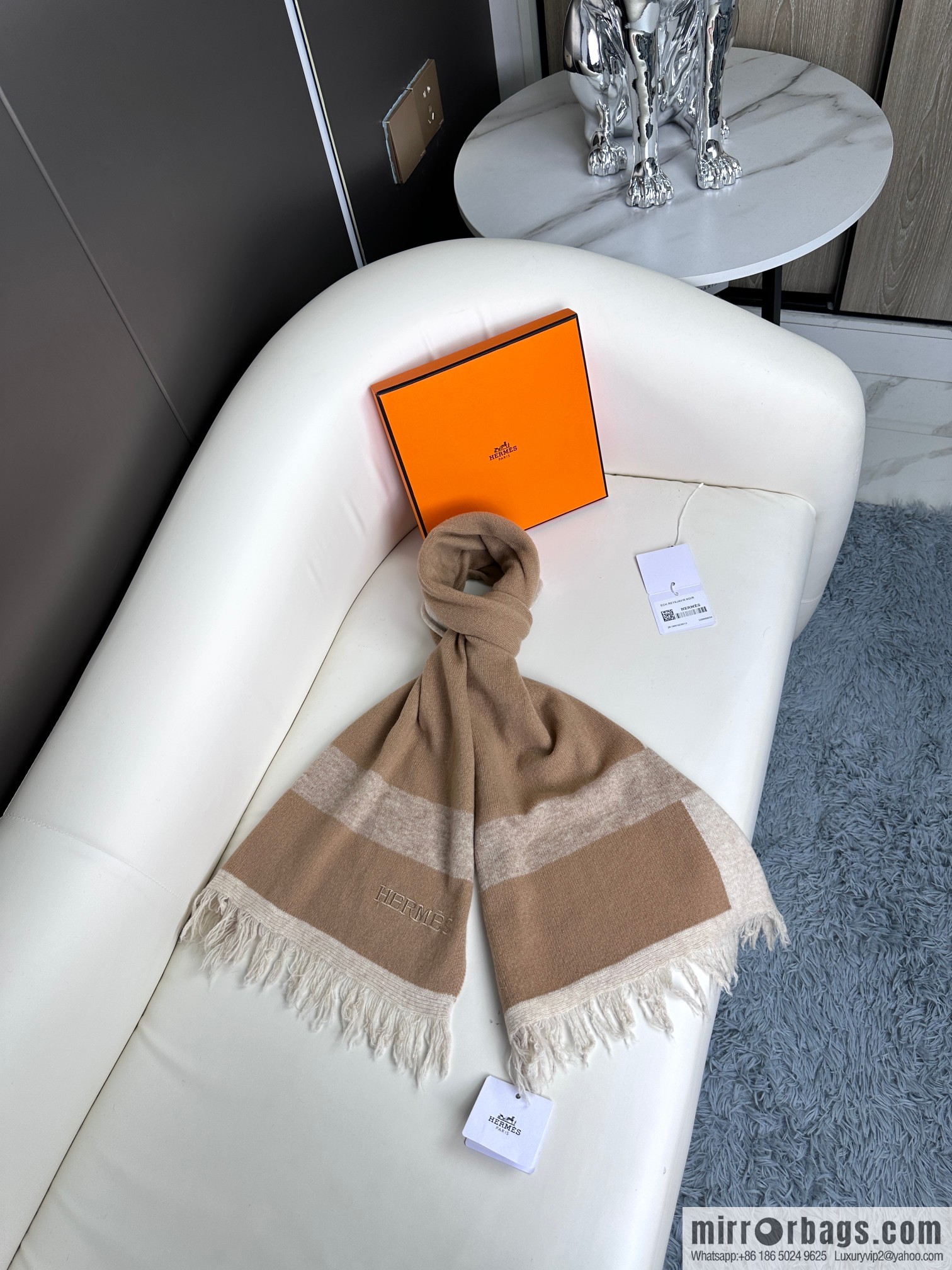 Hermes Hermès 2023 new cashmere knitted scarf