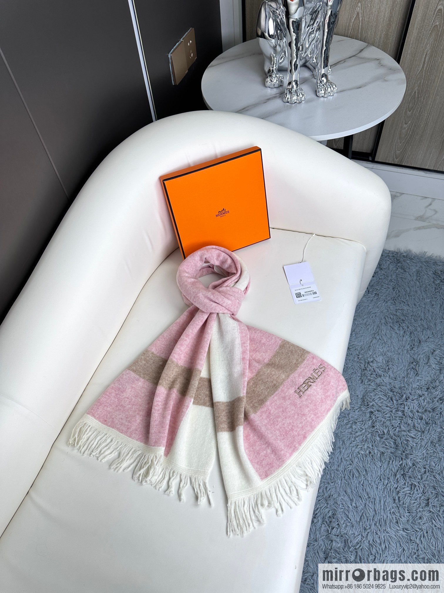 Hermes Hermès 2023 new cashmere knitted scarf