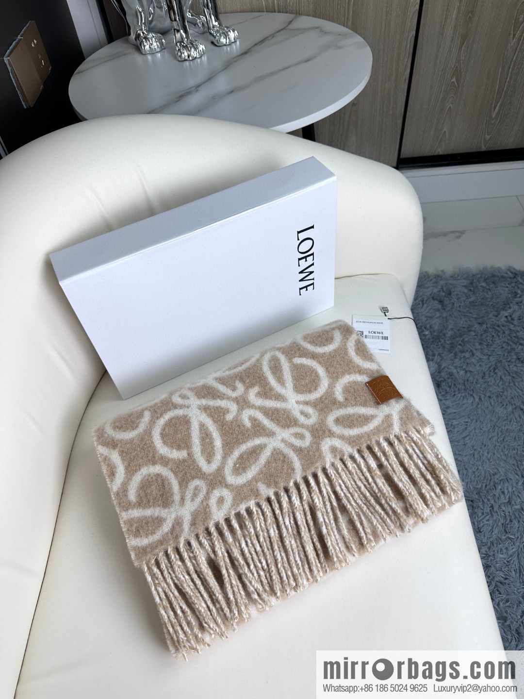 LOEWE's new wool mohair scarf