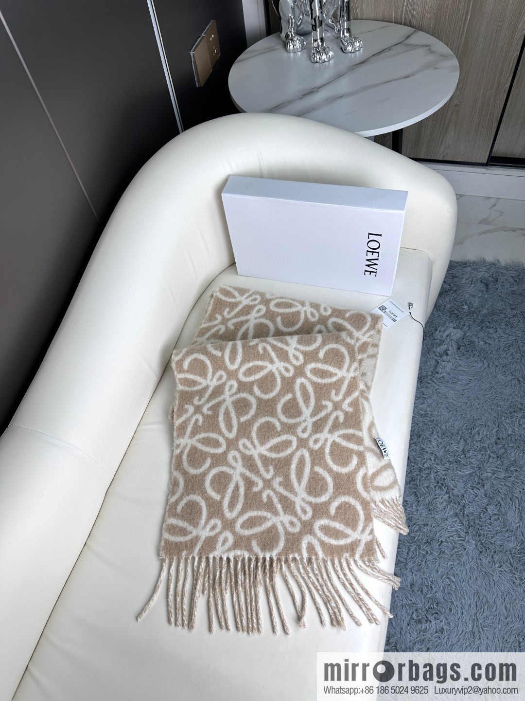 LOEWE's new wool mohair scarf