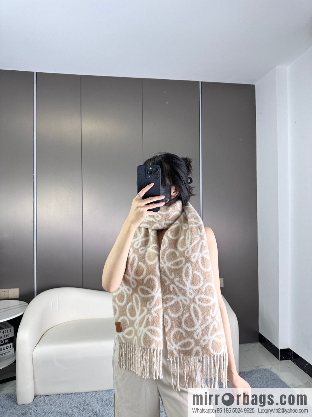 LOEWE's new wool mohair scarf