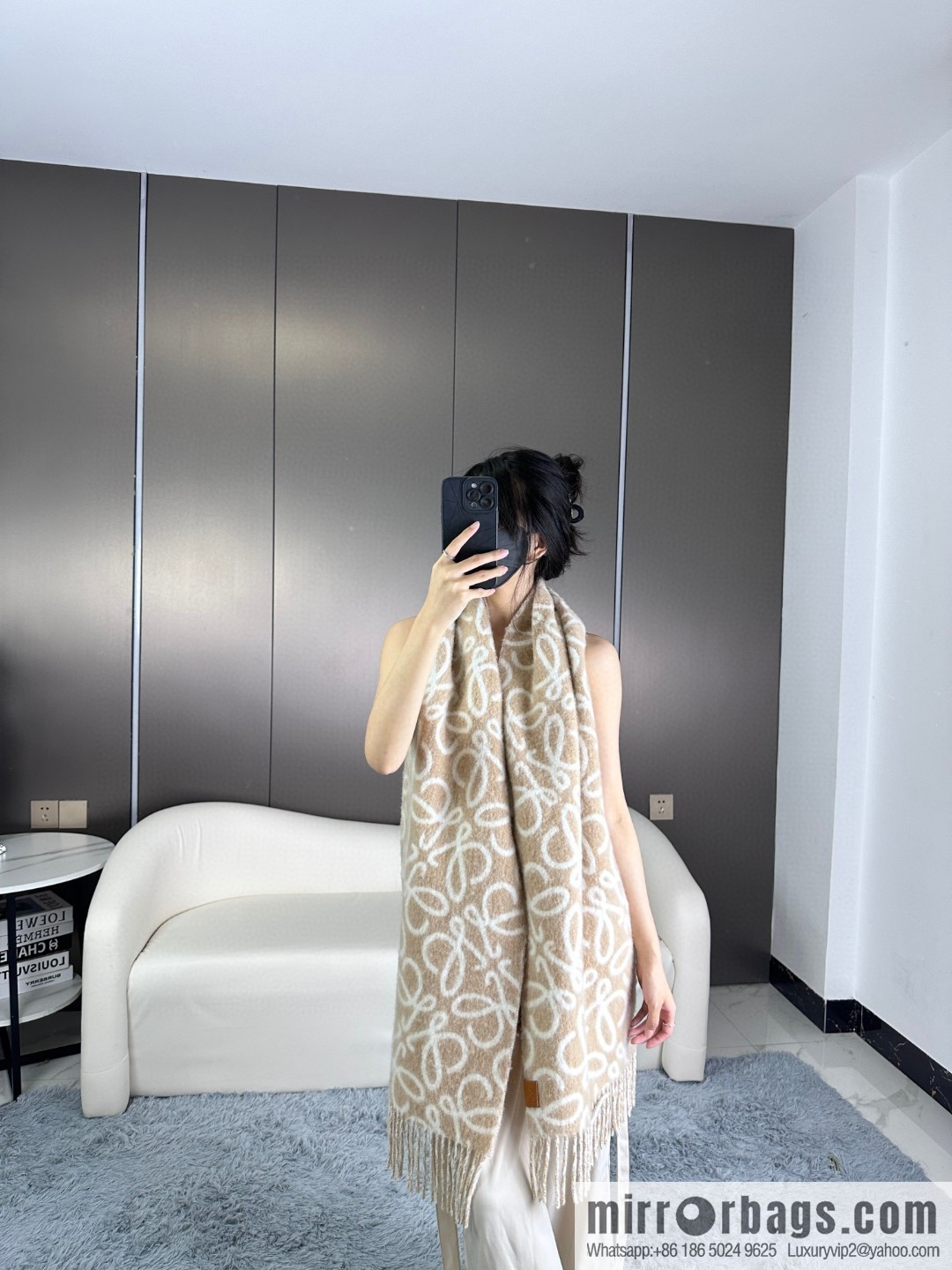 LOEWE's new wool mohair scarf