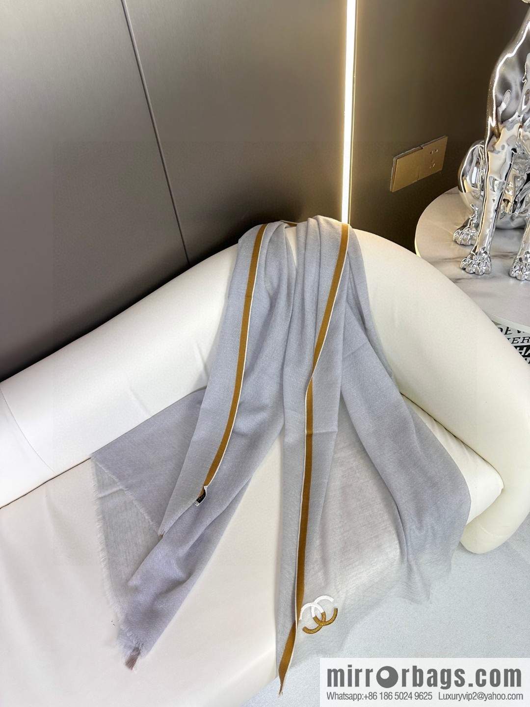CHANEL cashmere scarf