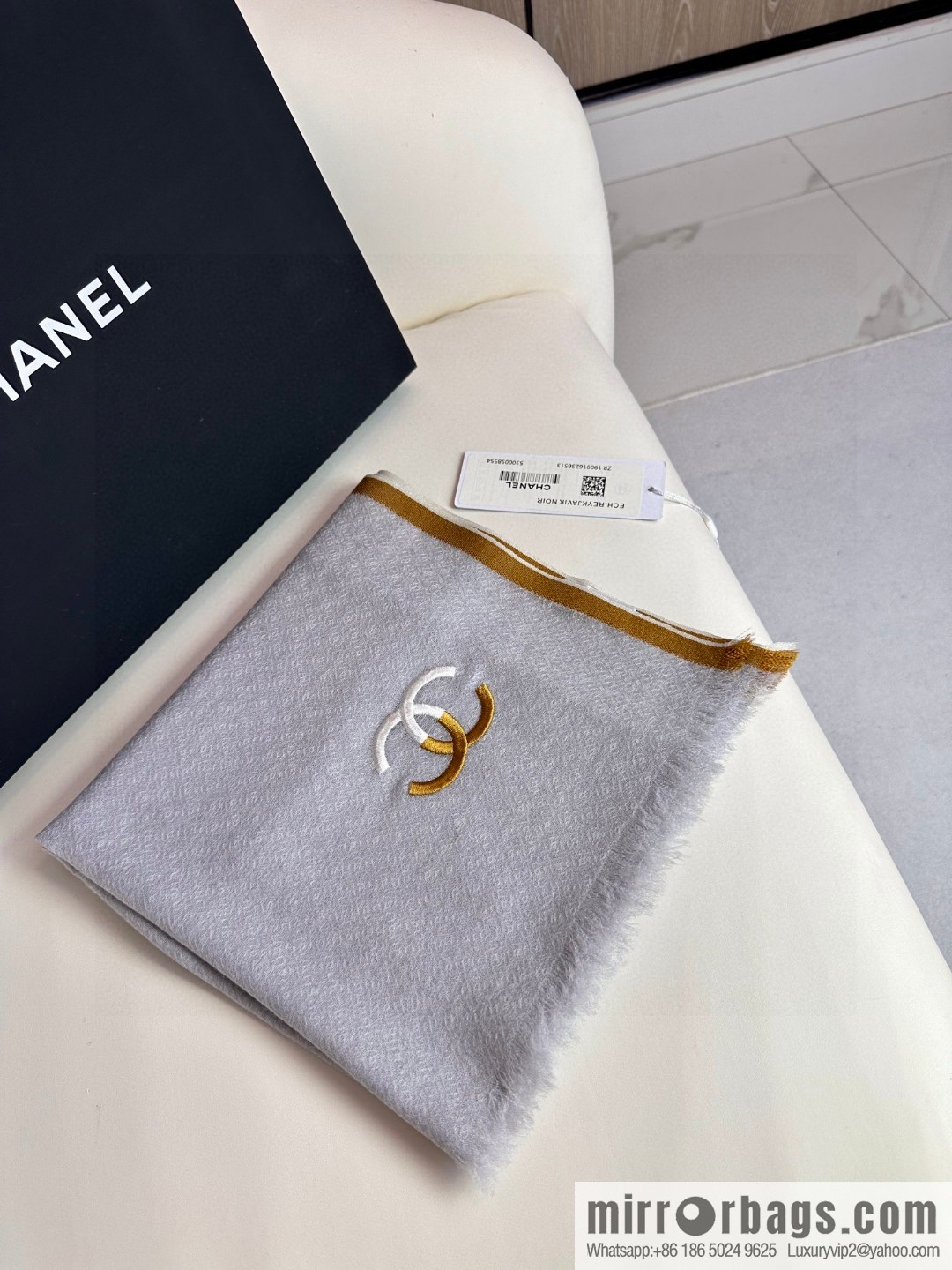 CHANEL cashmere scarf
