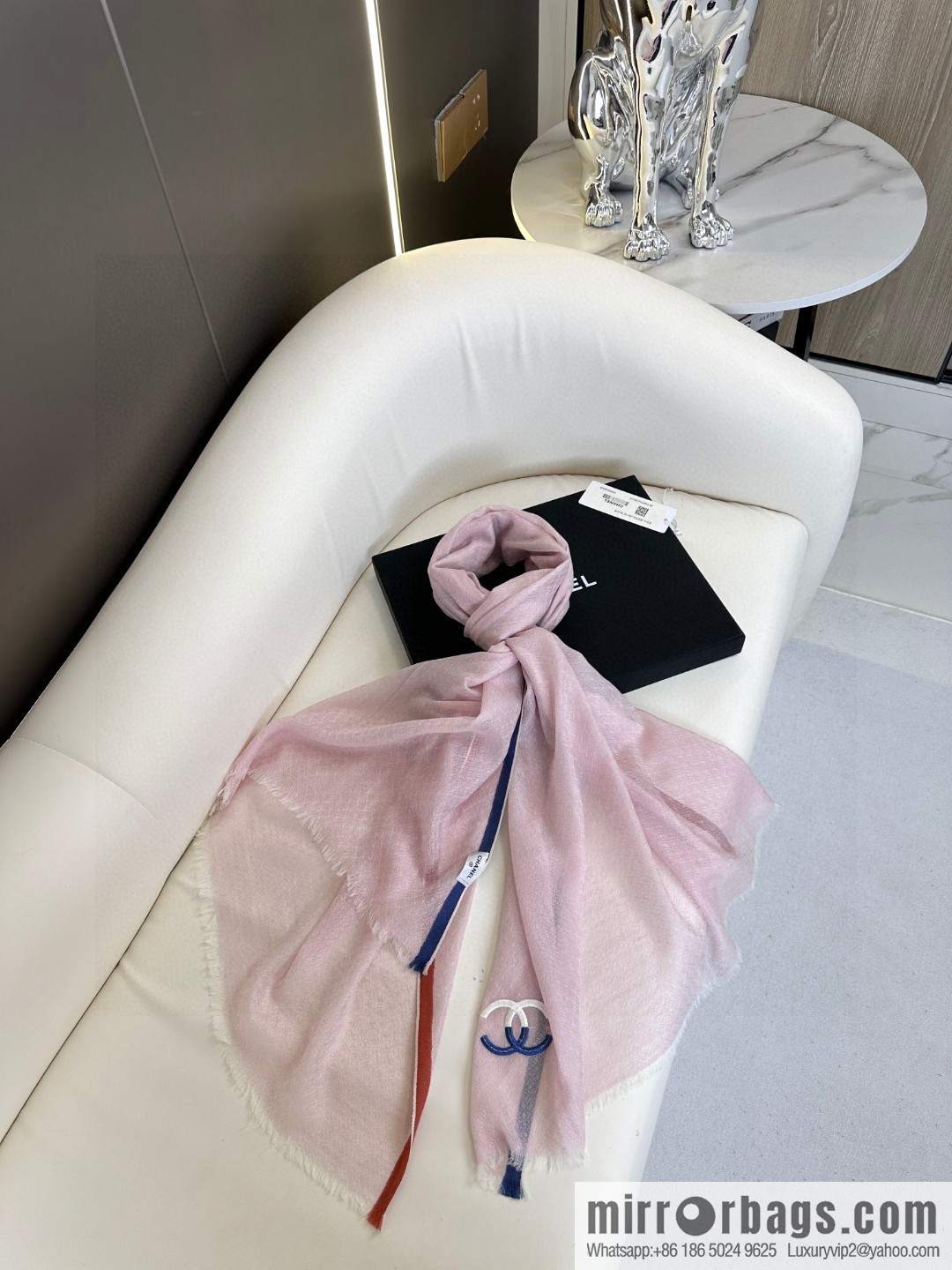 CHANEL cashmere scarf