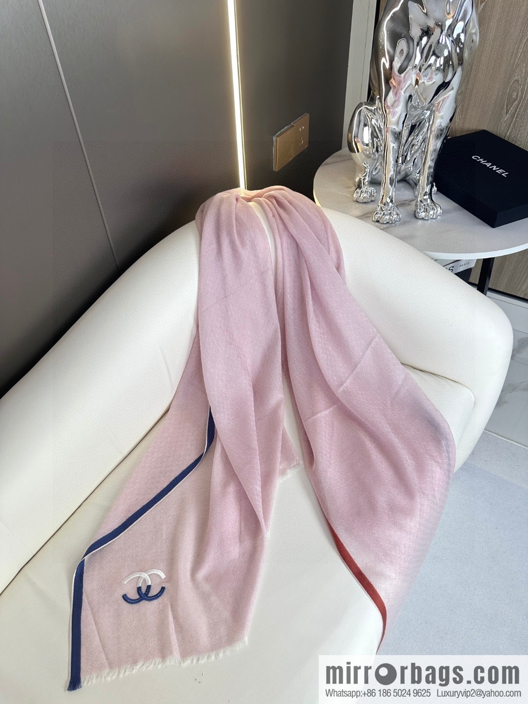 CHANEL cashmere scarf