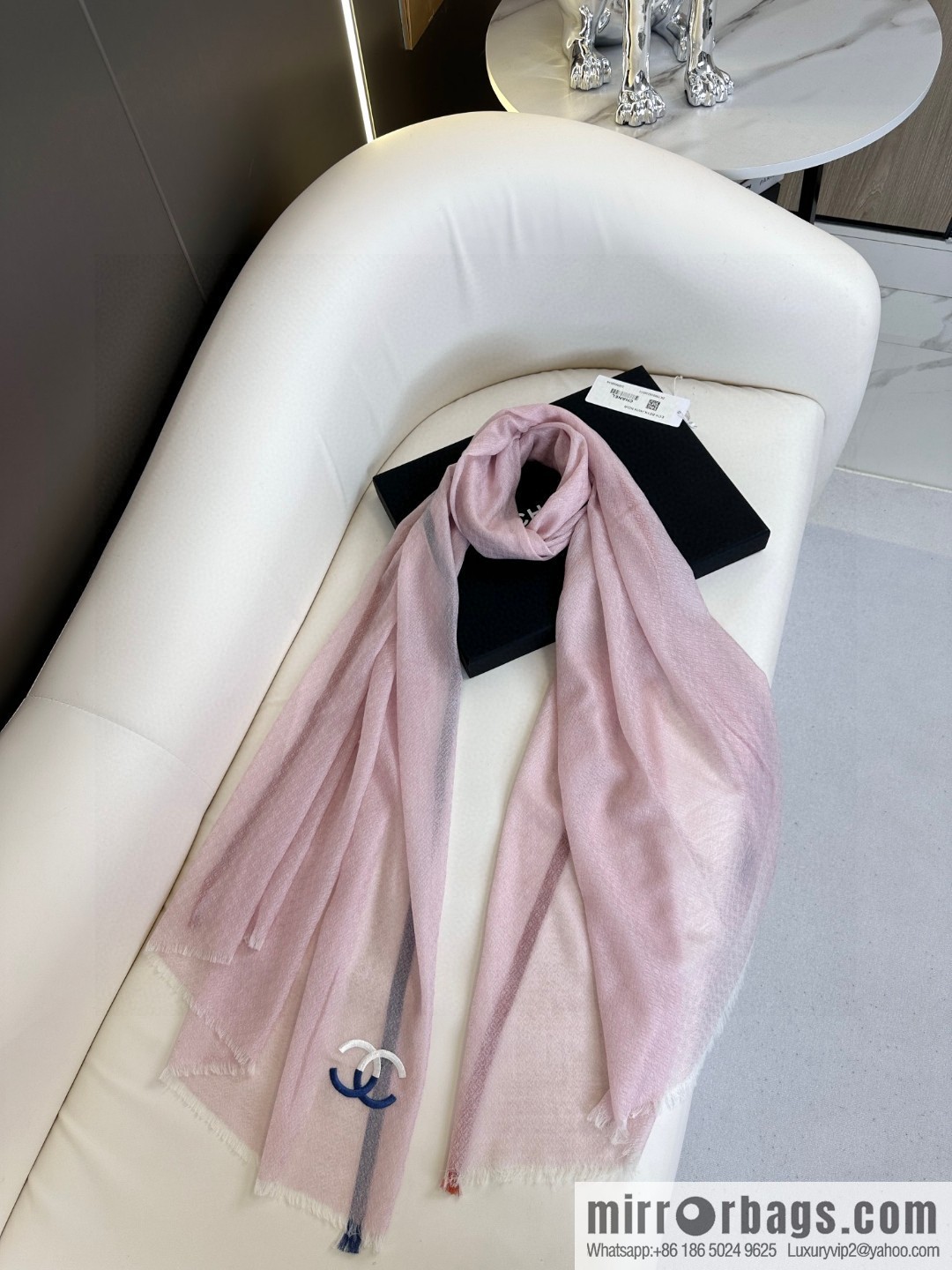 CHANEL cashmere scarf